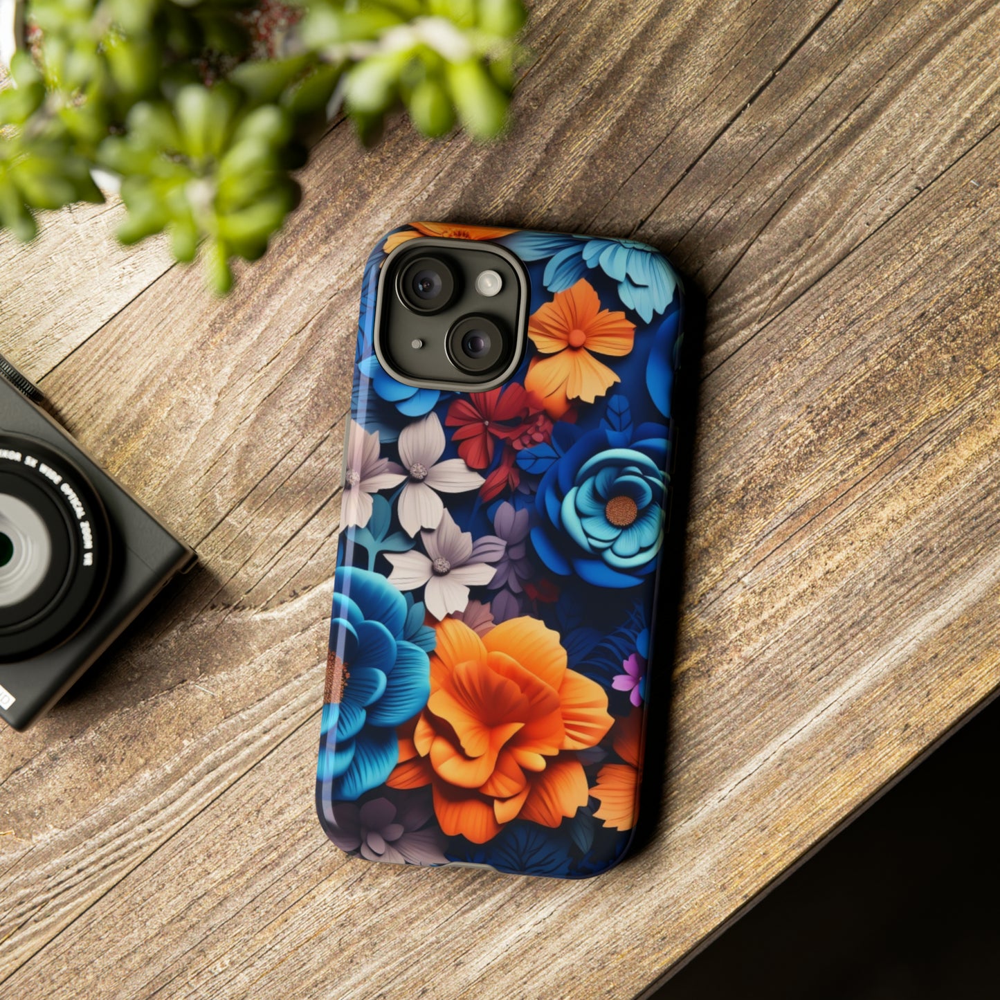 Blue Floral phone case