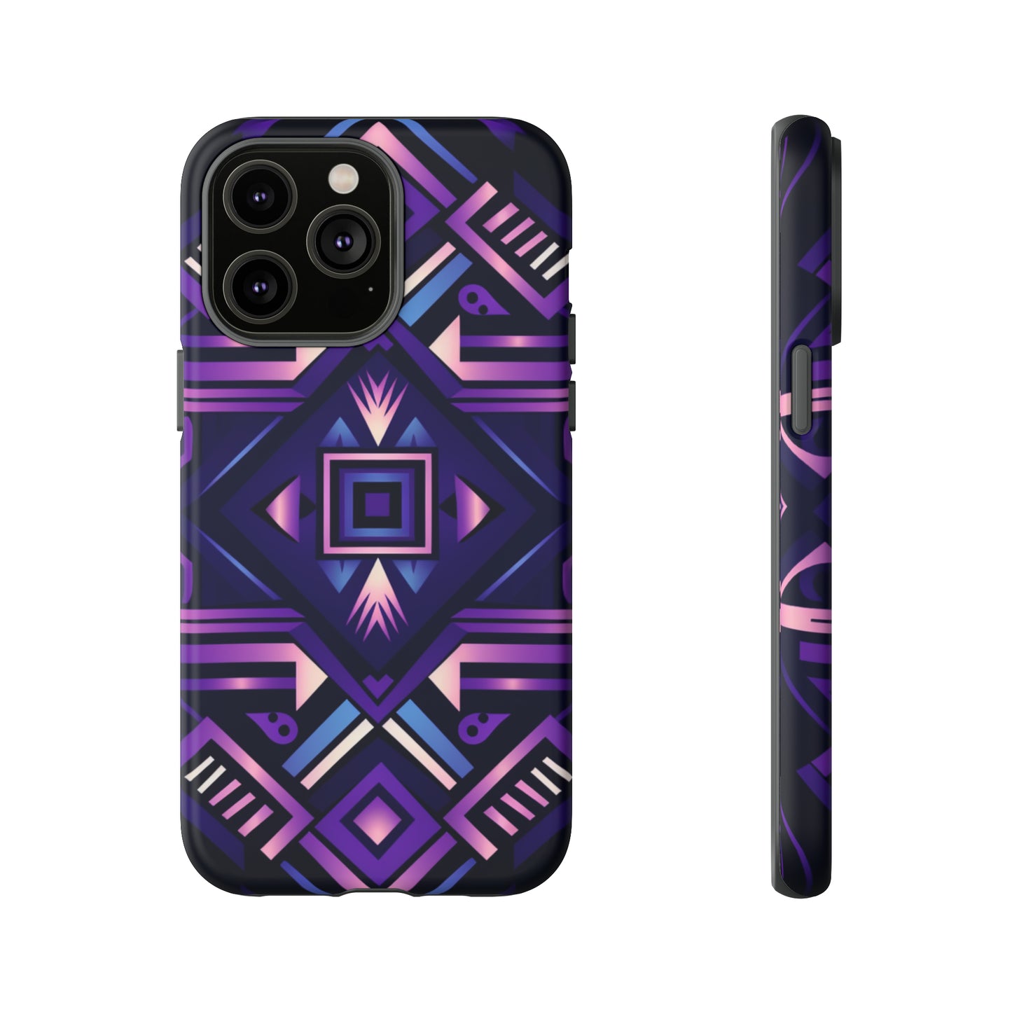 Purple Geometric Phone Case