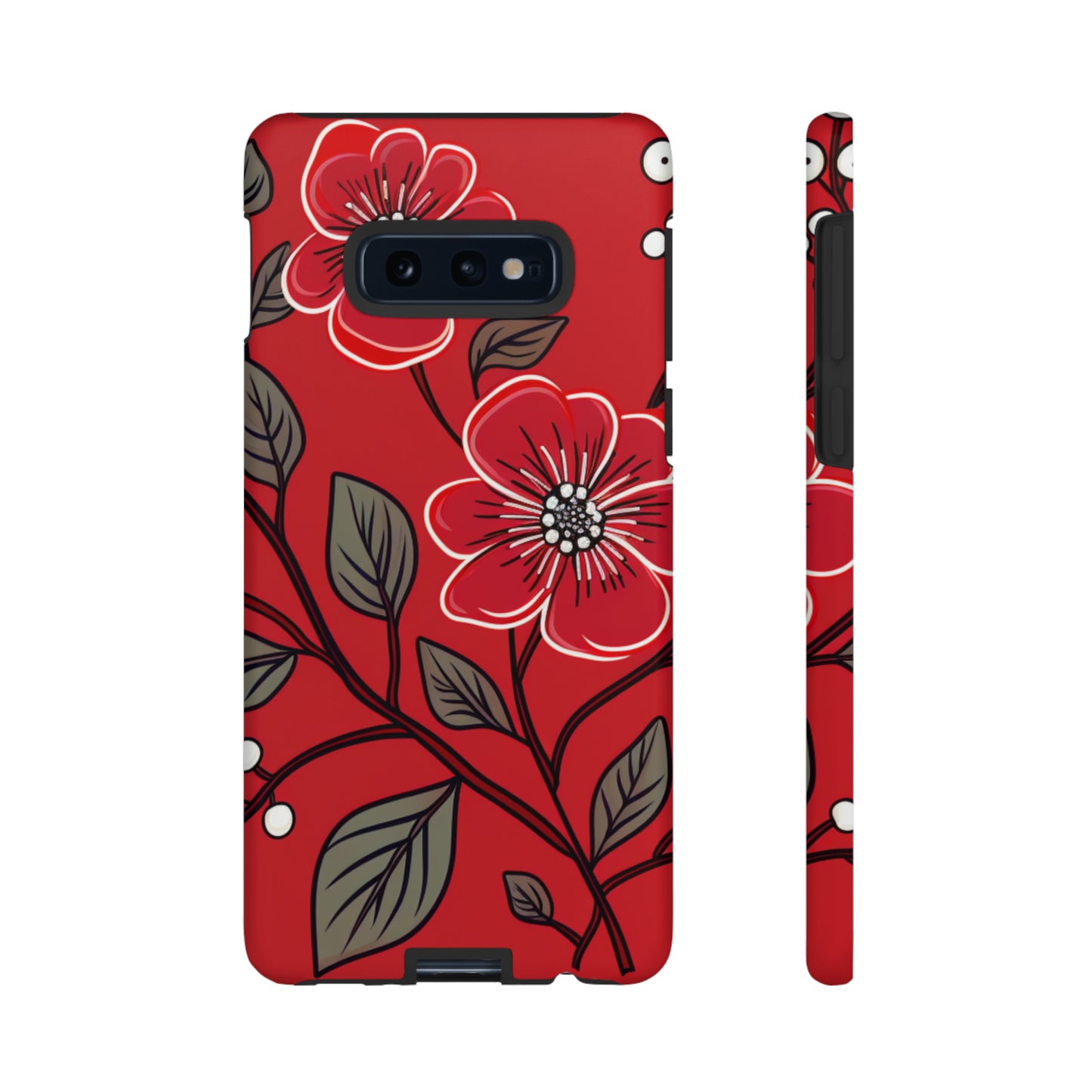 Red Floral phone case