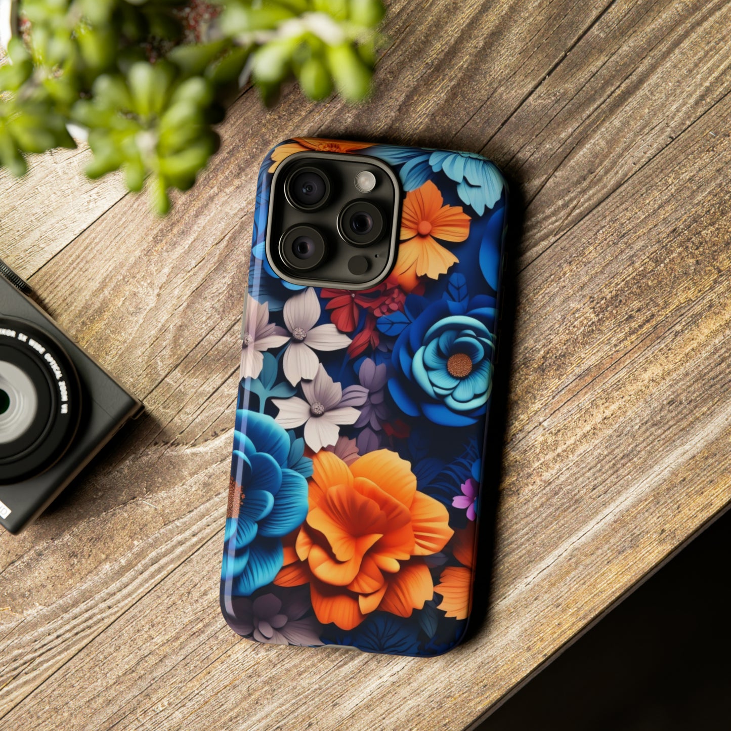 Blue Floral phone case