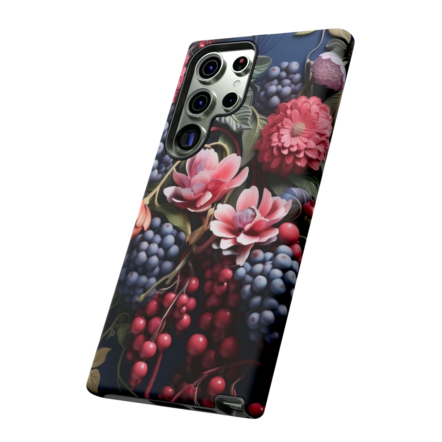 Berries and Floral phone case