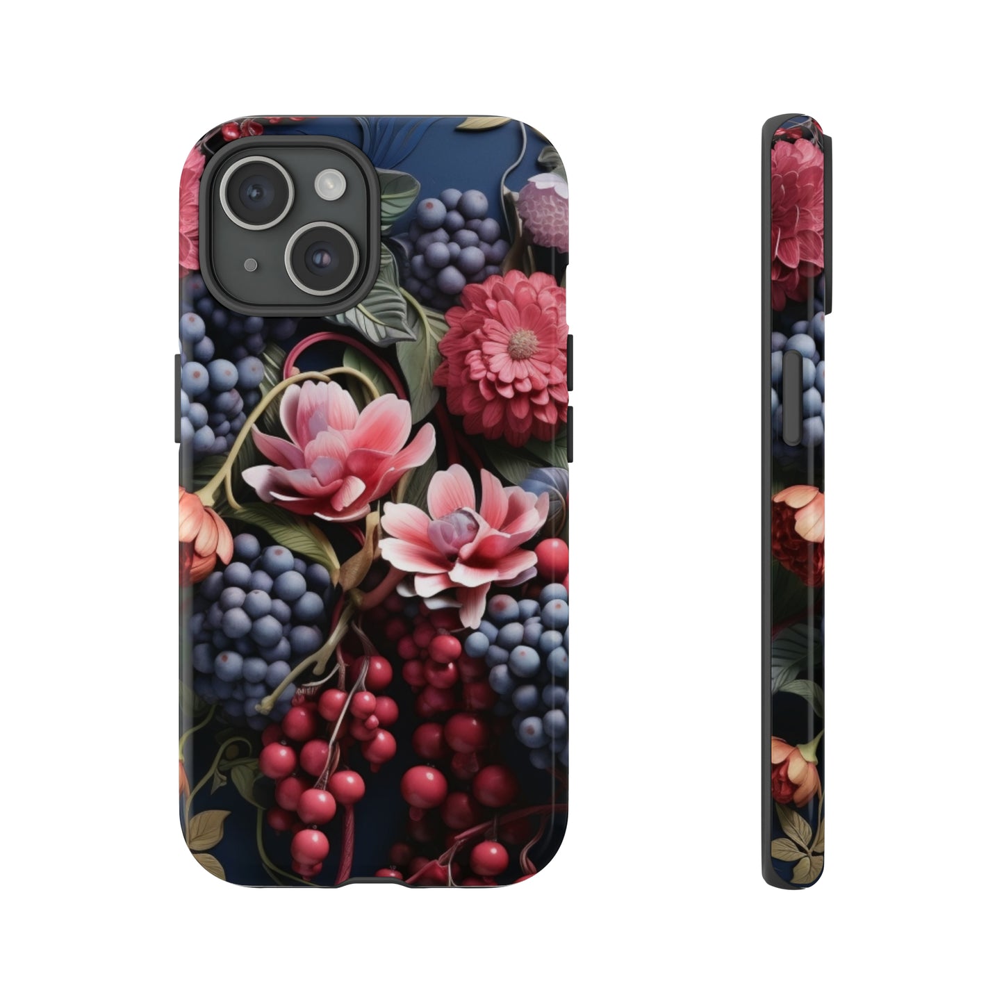 Berries and Floral phone case