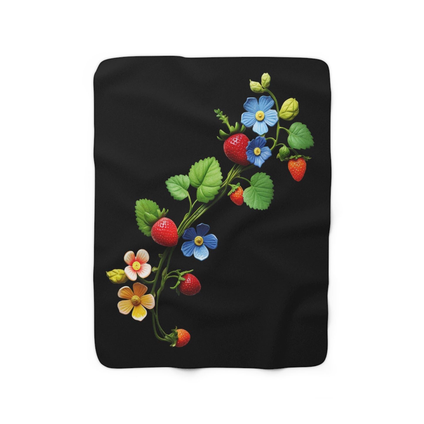 Multicolor Floral 2 Sherpa Fleece Blanket