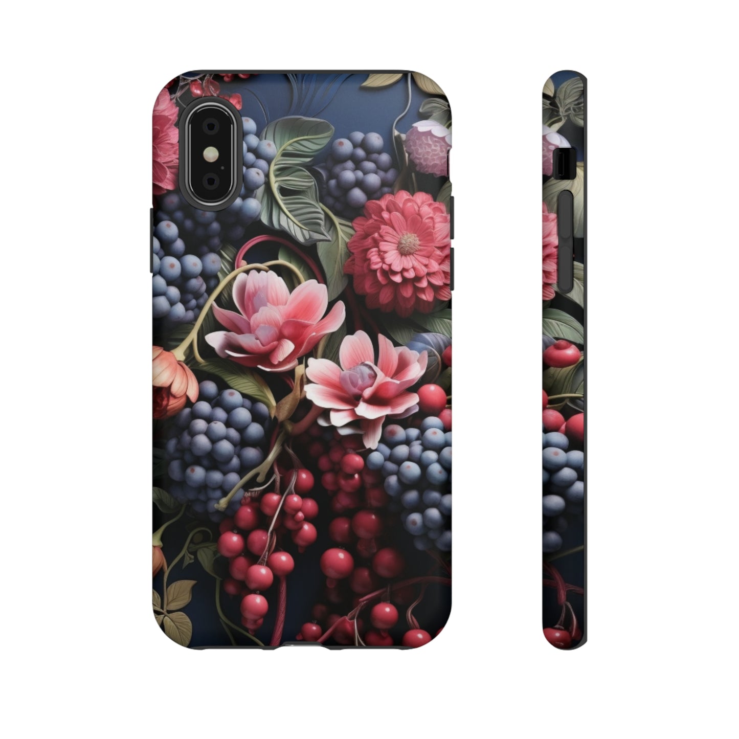 Berries and Floral phone case