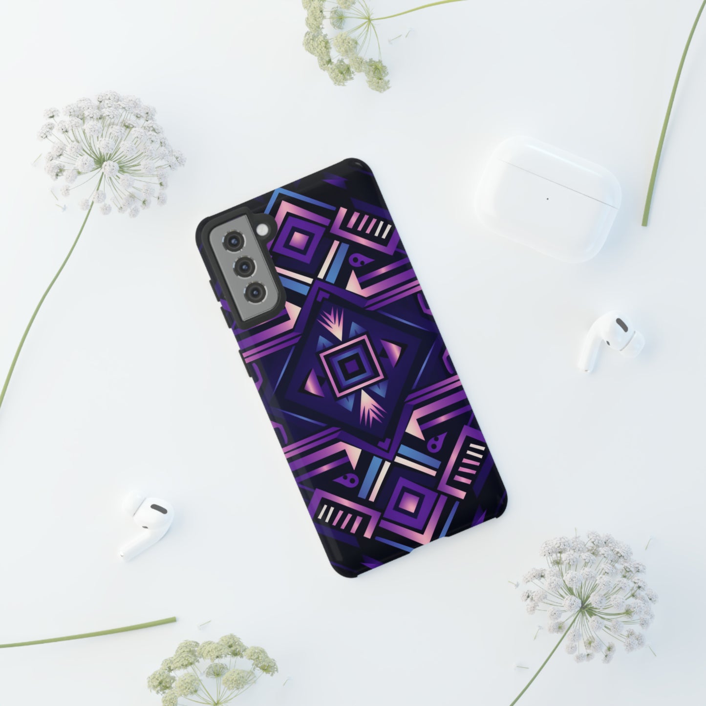 Purple Geometric Phone Case