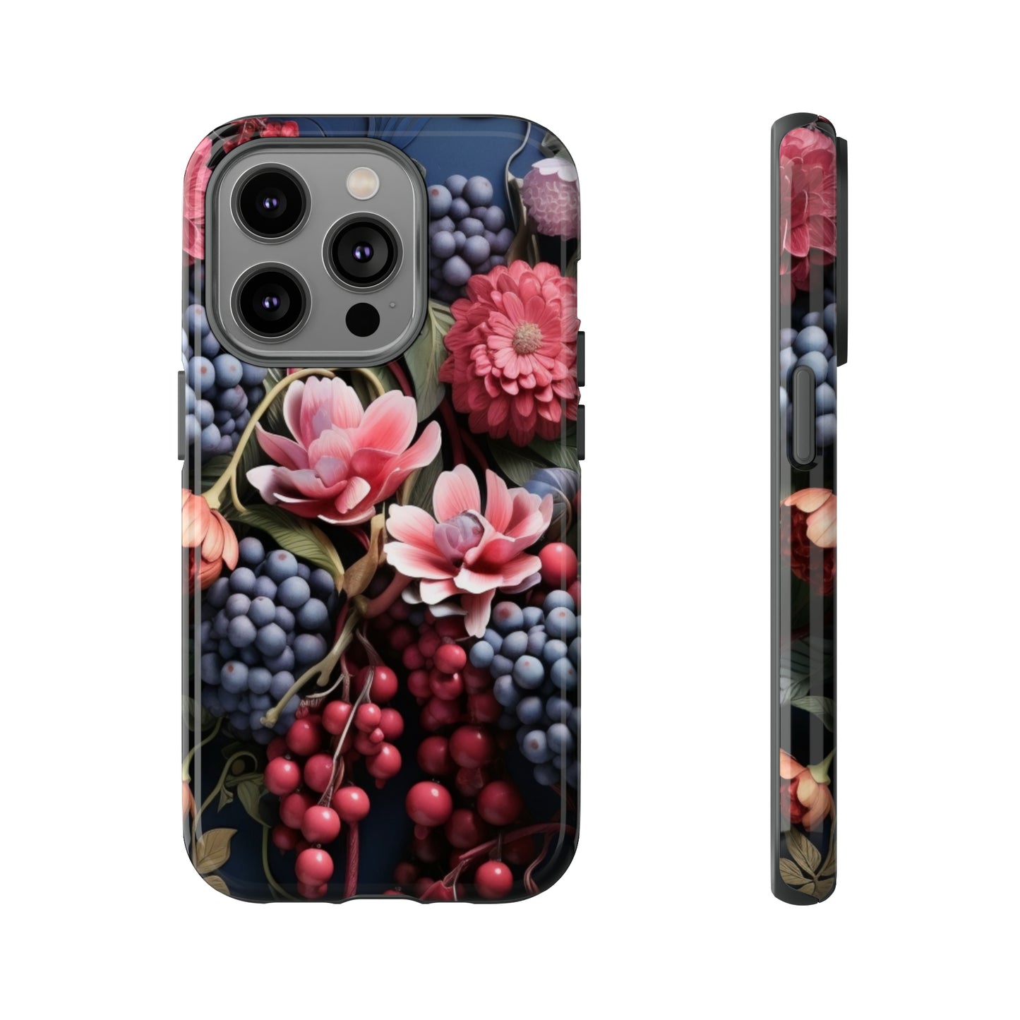 Berries and Floral phone case