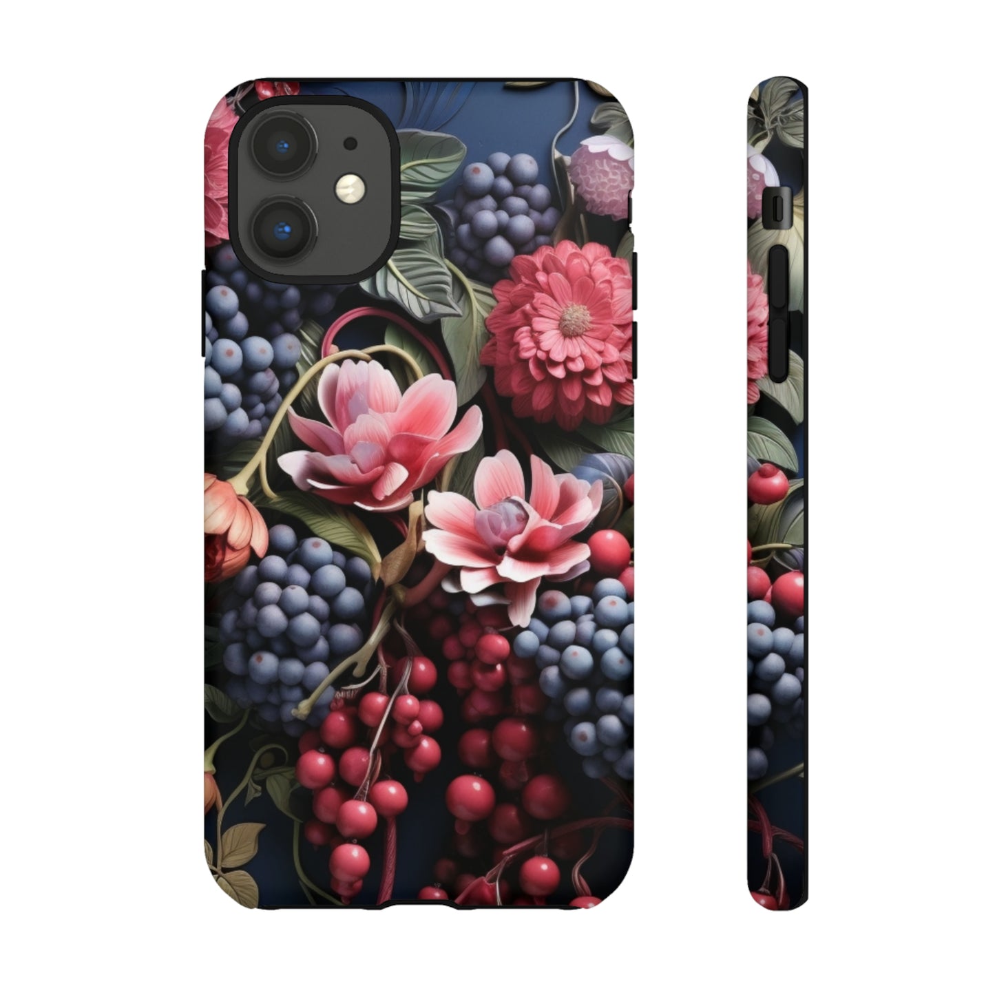 Berries and Floral phone case