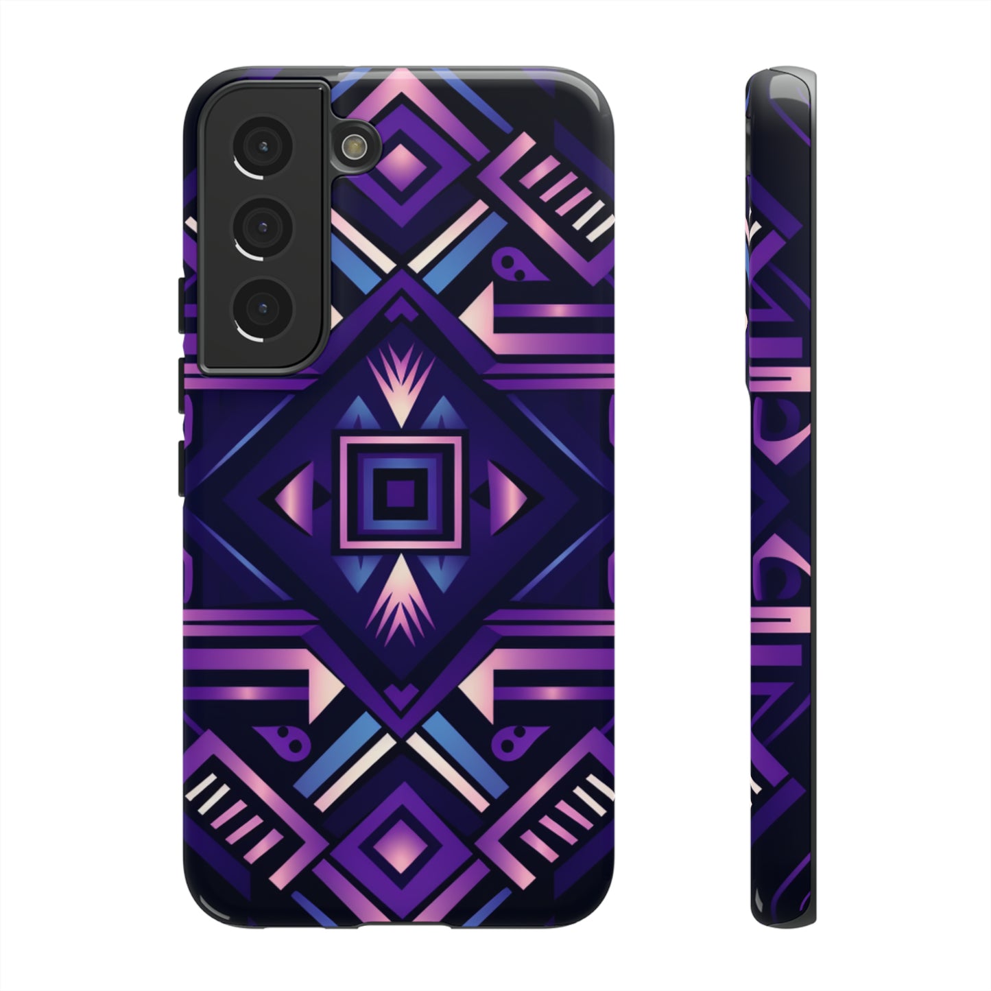 Purple Geometric Phone Case