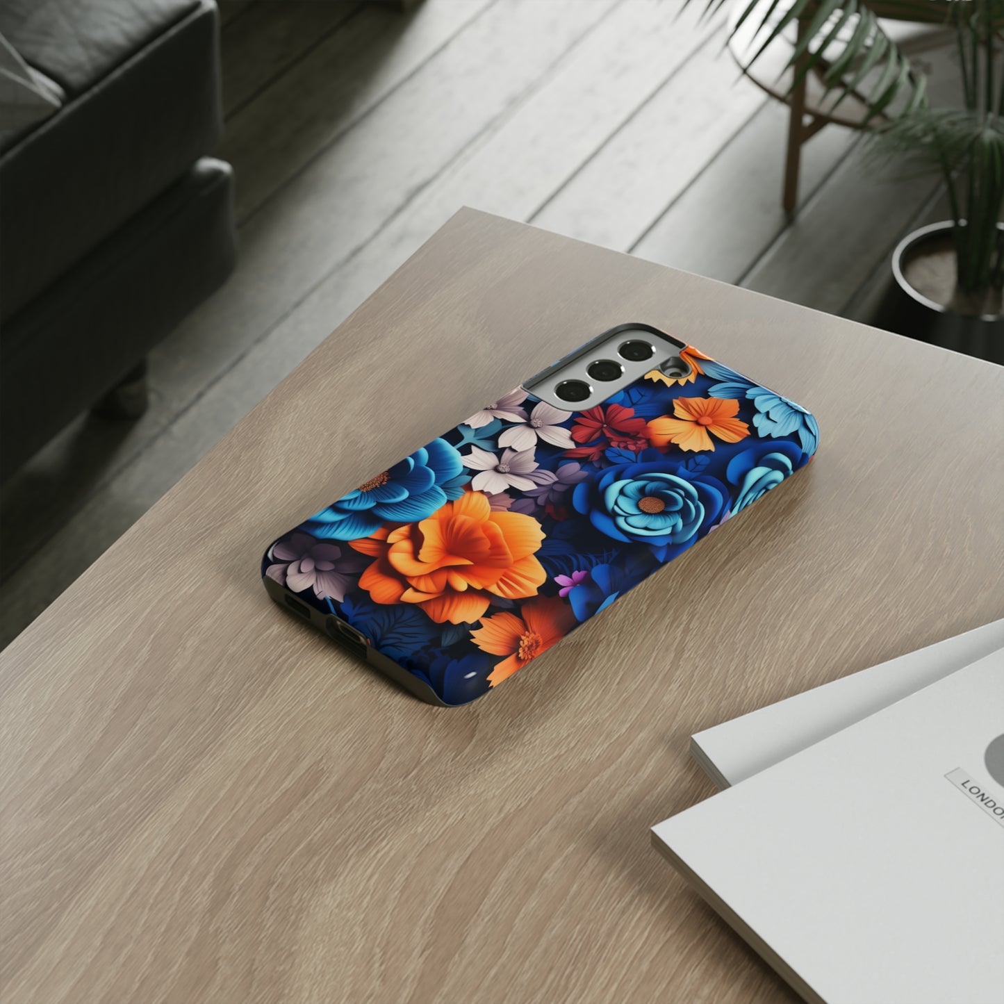 Blue Floral phone case