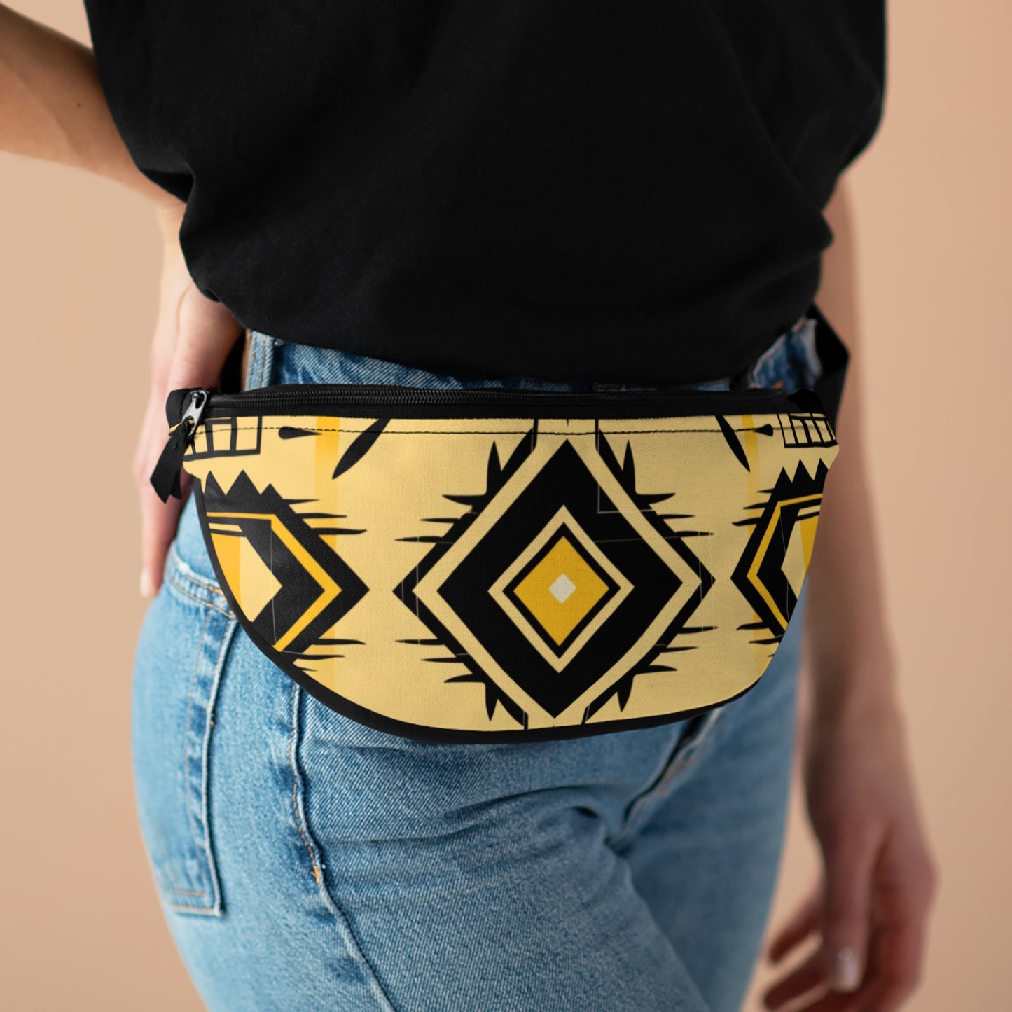 Fanny Pack Geometric Yellow