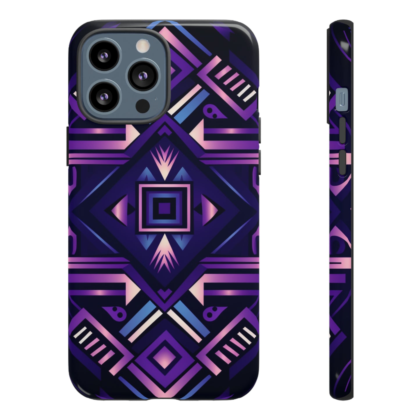 Purple Geometric Phone Case