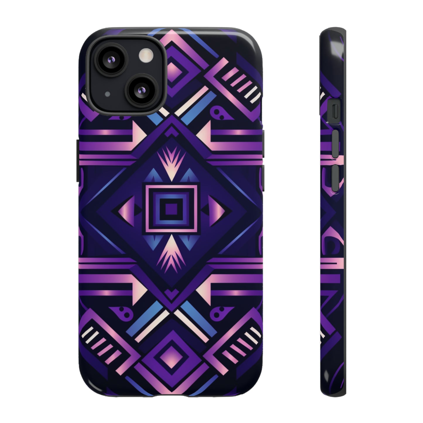 Purple Geometric Phone Case