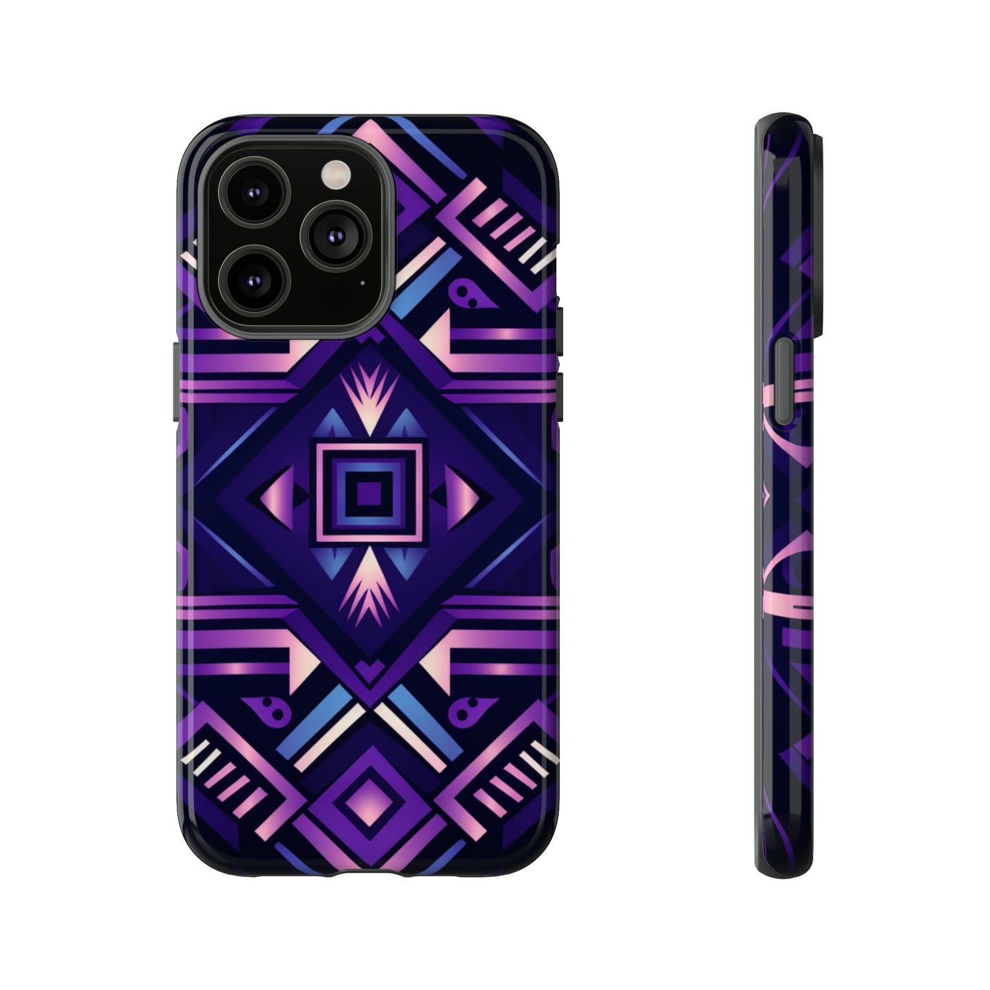 Purple Geometric Phone Case