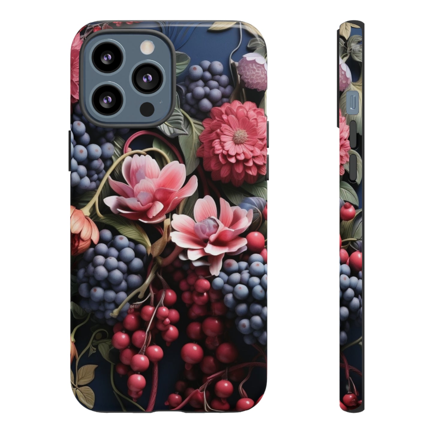 Berries and Floral phone case