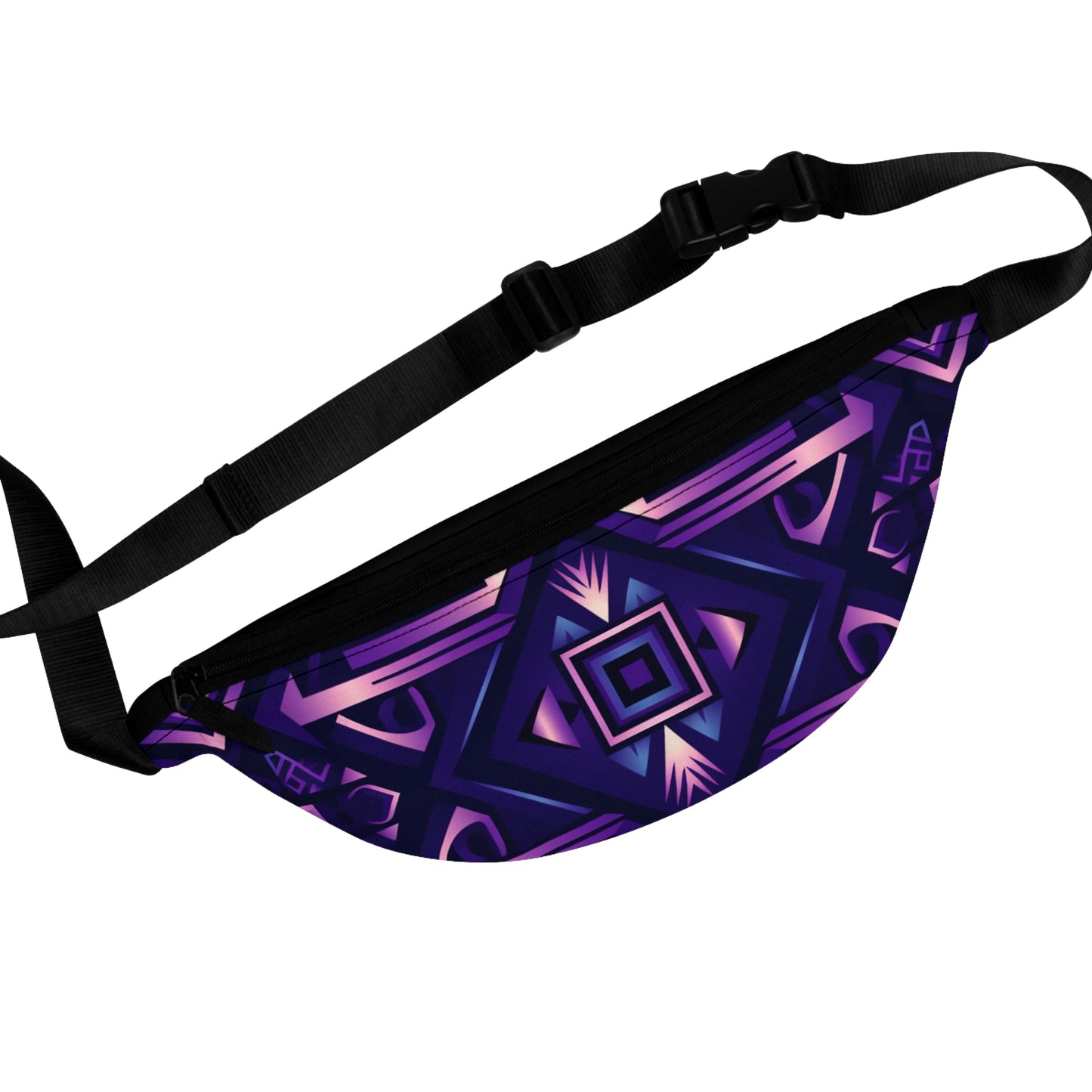 Fanny Pack Geometric Purple