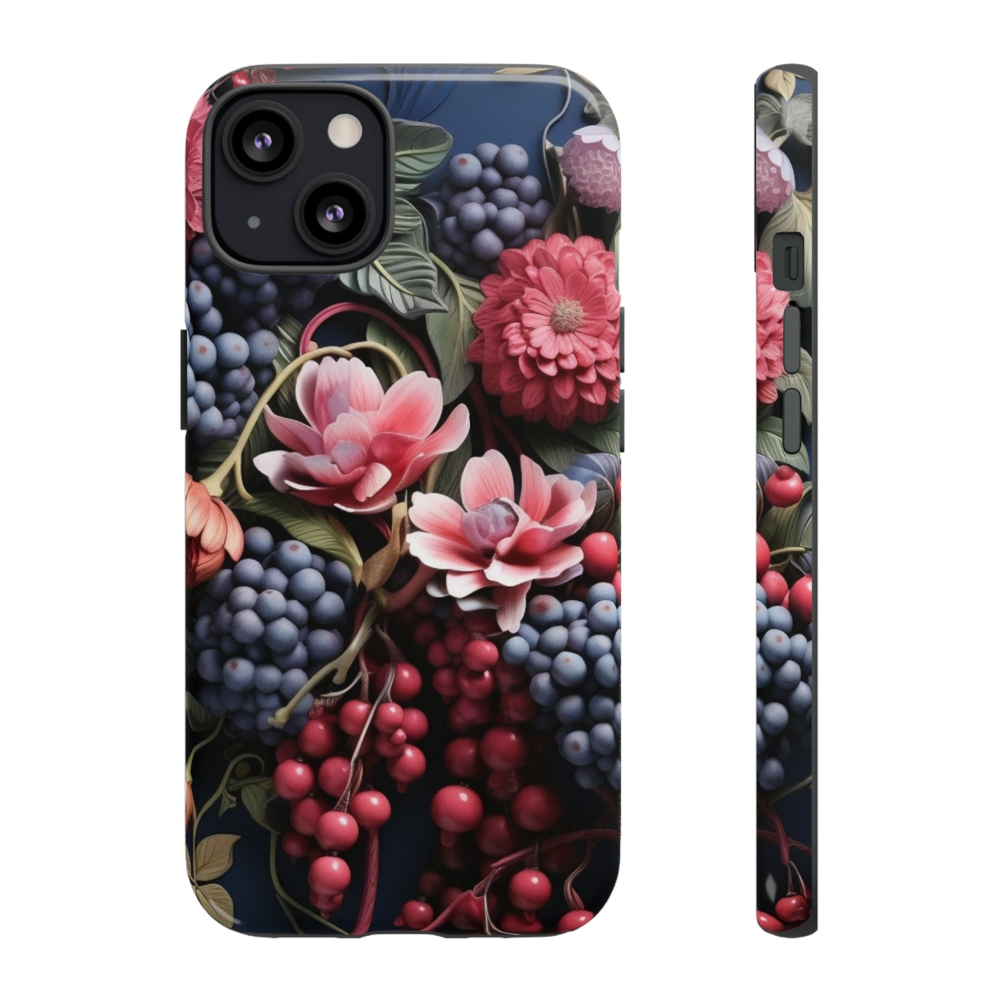 Berries and Floral phone case