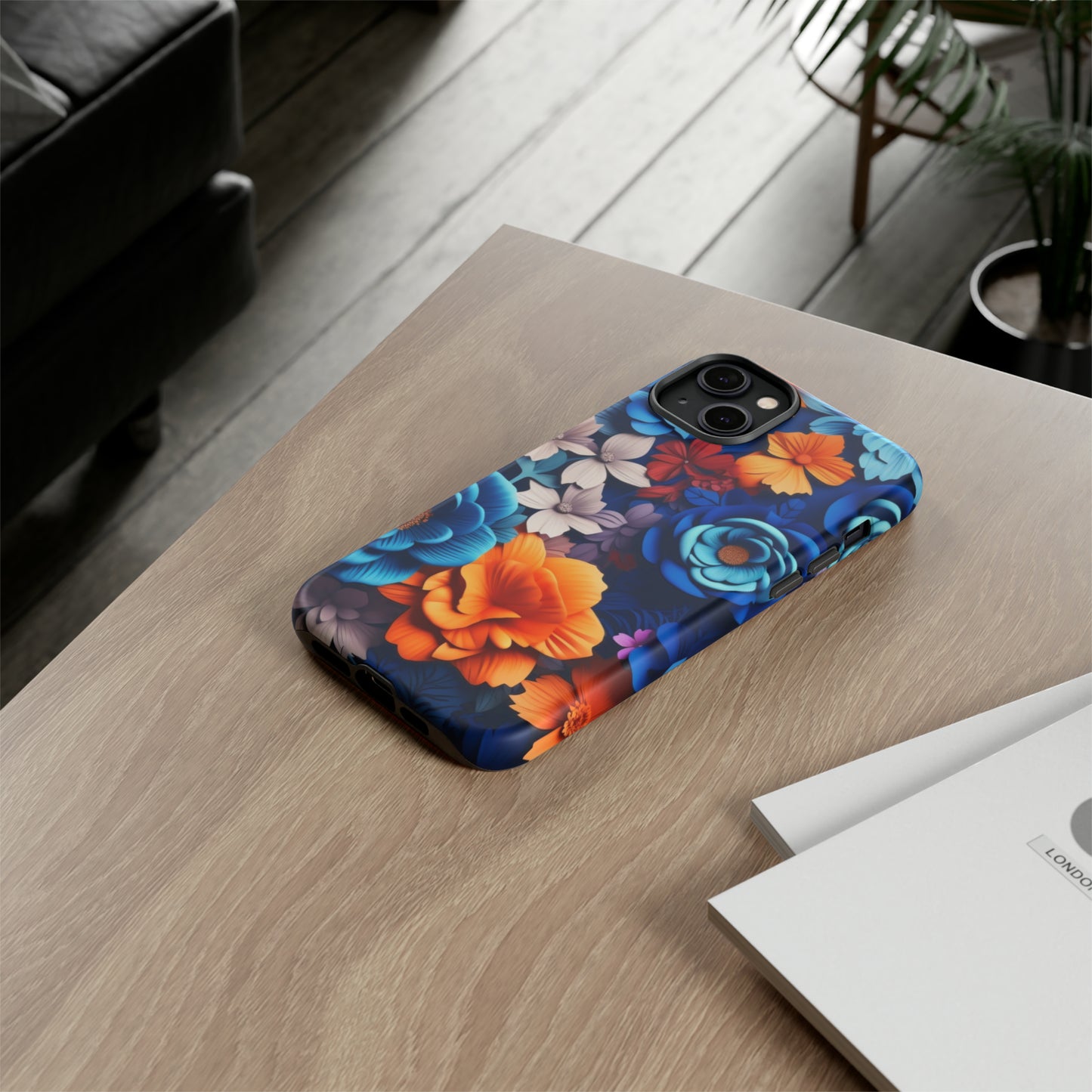 Blue Floral phone case