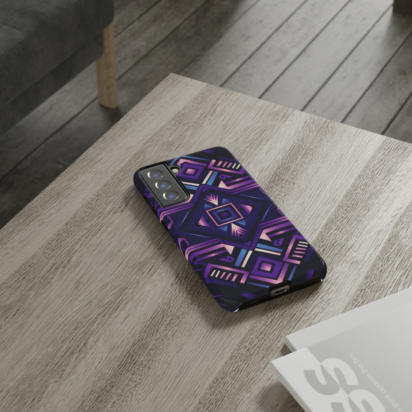 Purple Geometric Phone Case