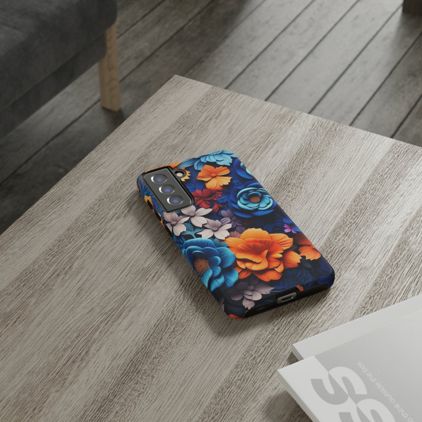 Blue Floral phone case