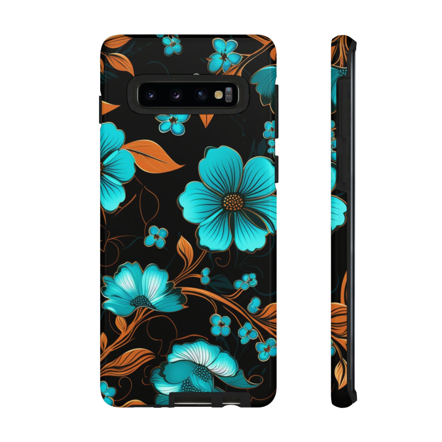 Turquoise Floral phone case