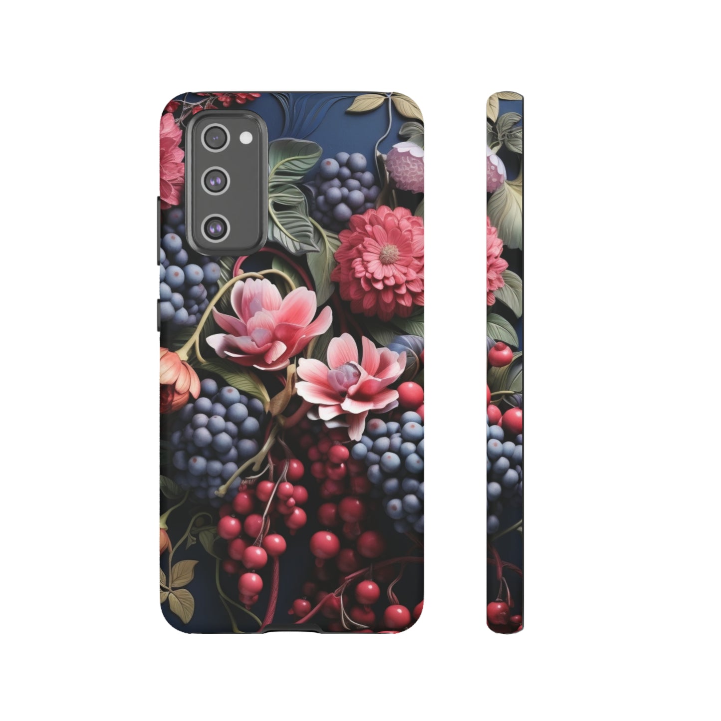 Berries and Floral phone case