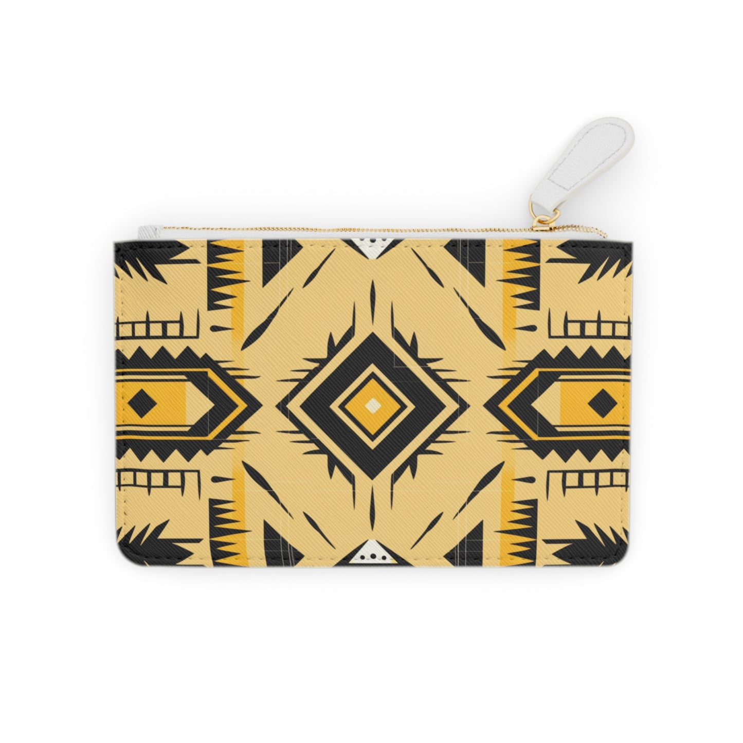 Geometric Yellow Mini Clutch Bag