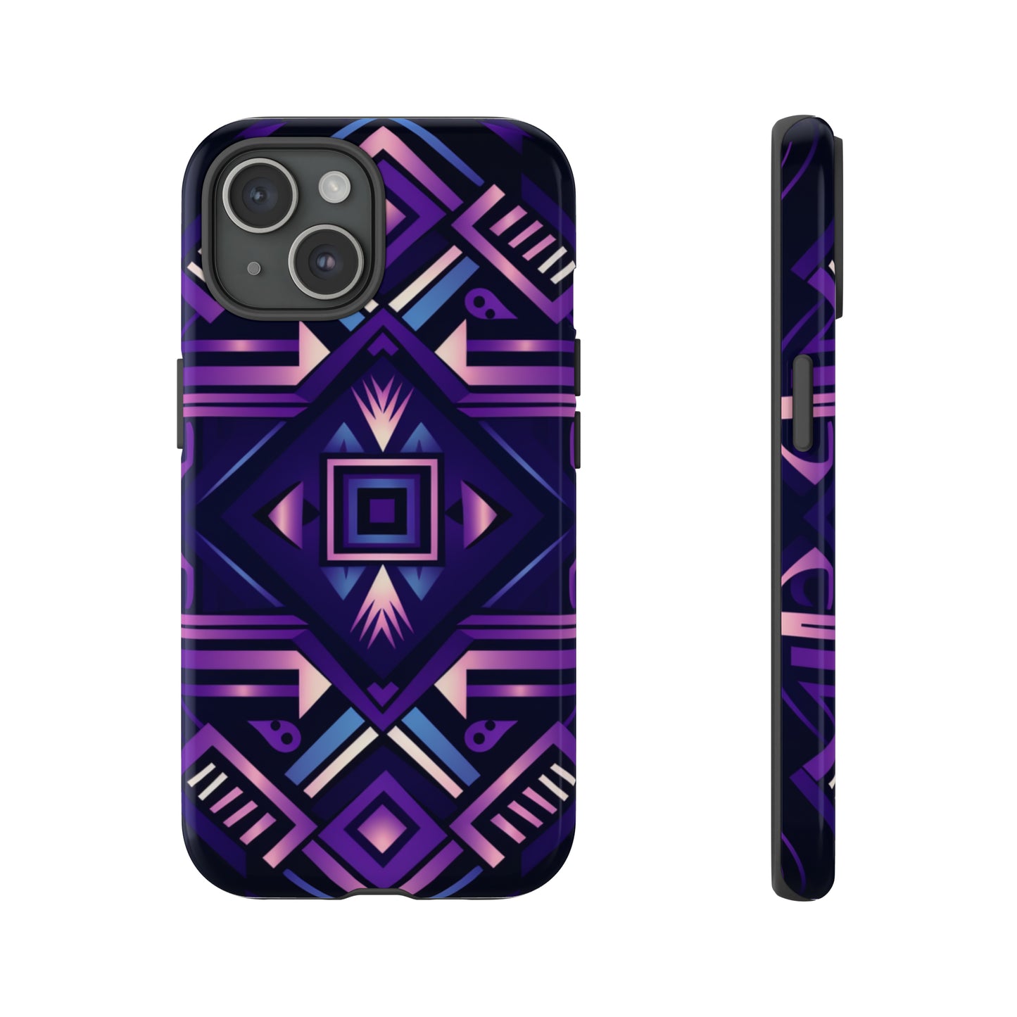 Purple Geometric Phone Case