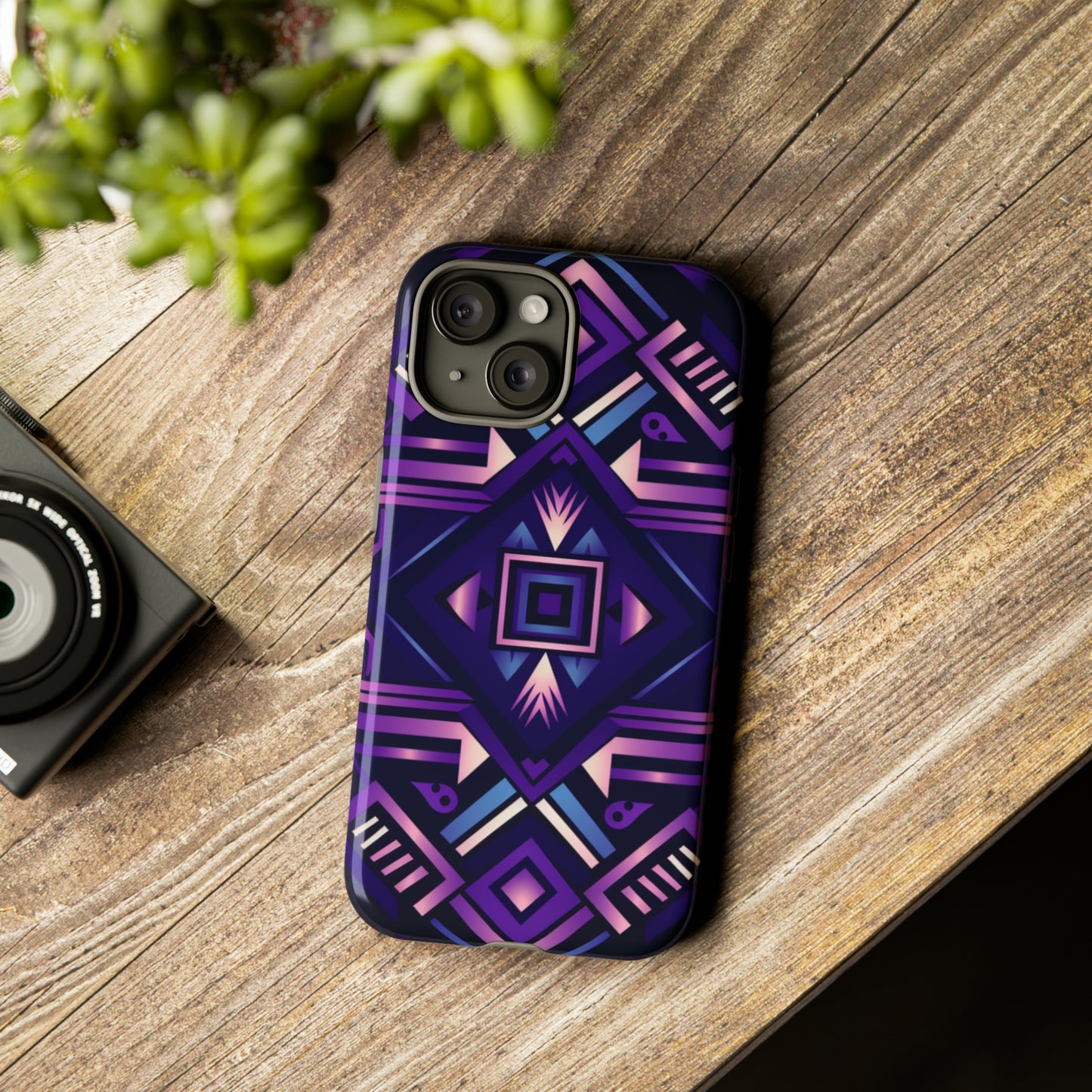 Purple Geometric Phone Case