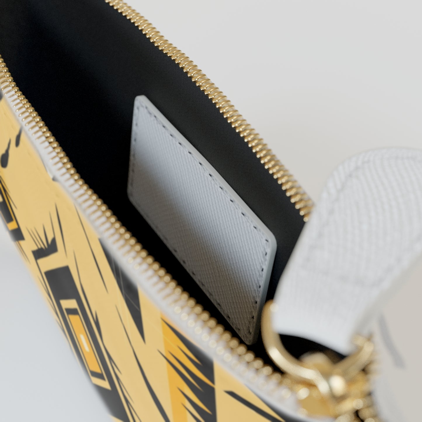 Geometric Yellow Mini Clutch Bag