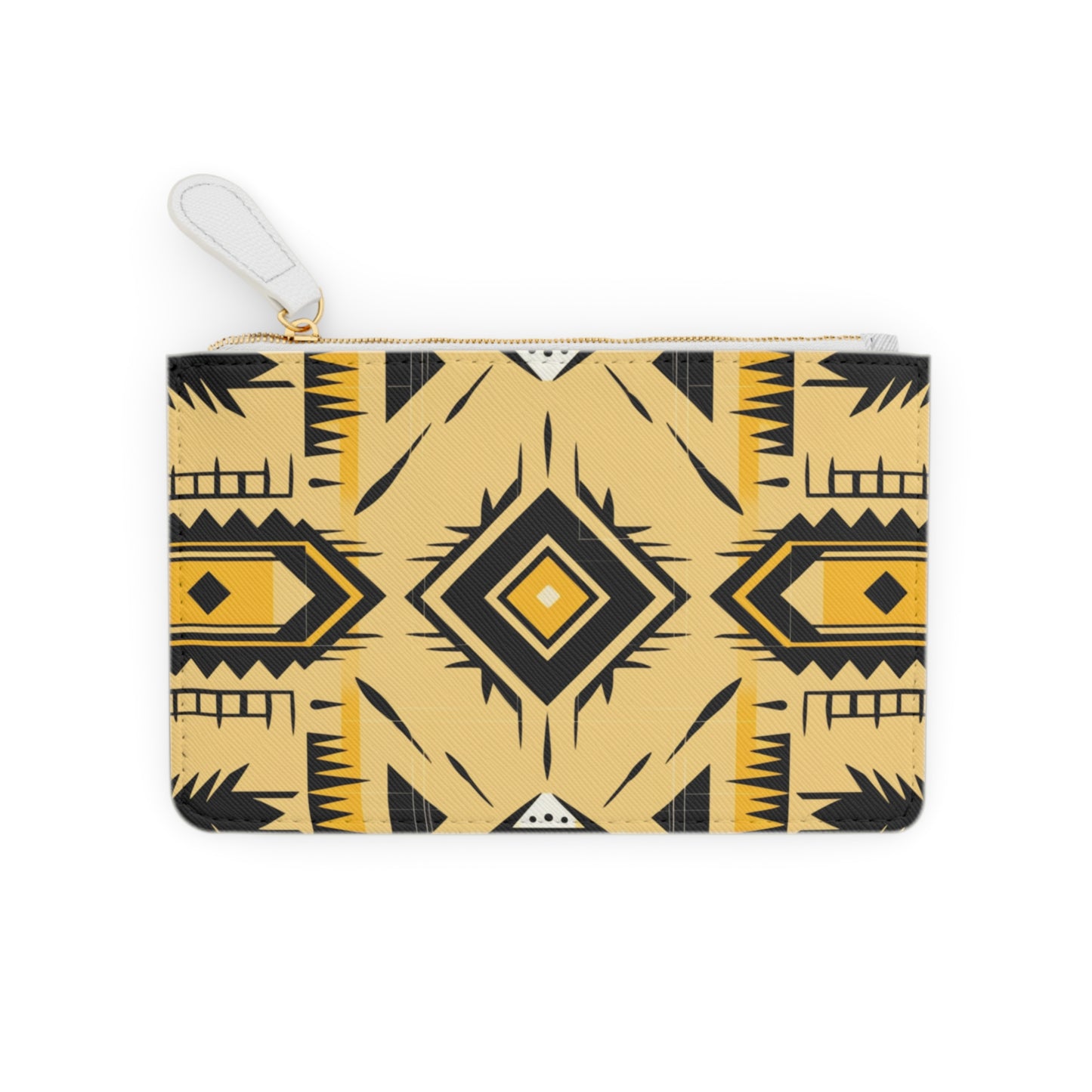 Geometric Yellow Mini Clutch Bag