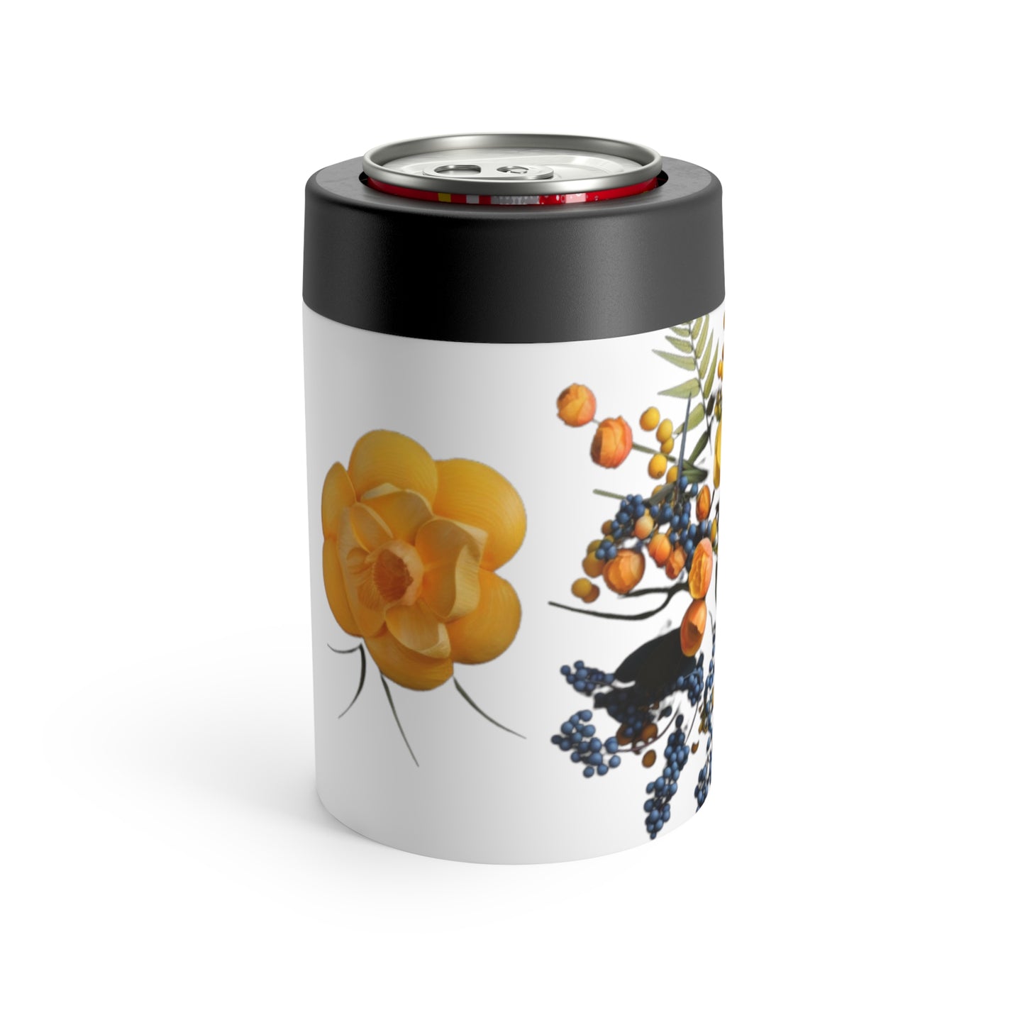 Yellow Floral Can Holder