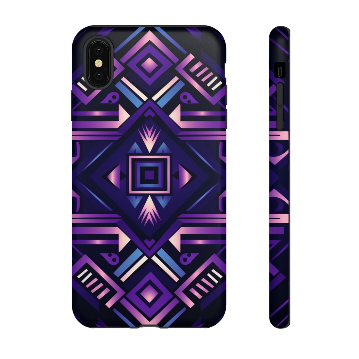 Purple Geometric Phone Case