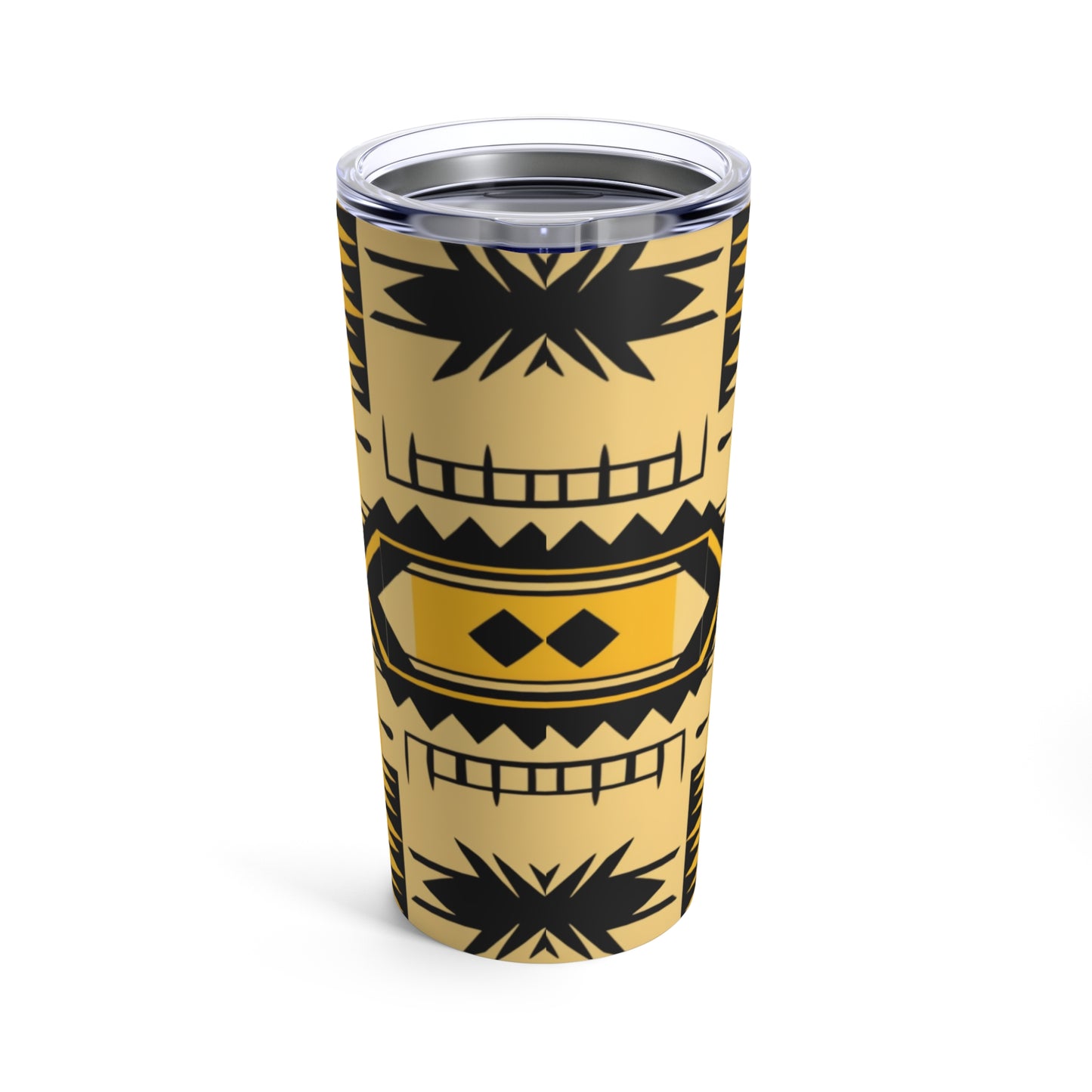 Yellow Geometric Tumbler 20oz