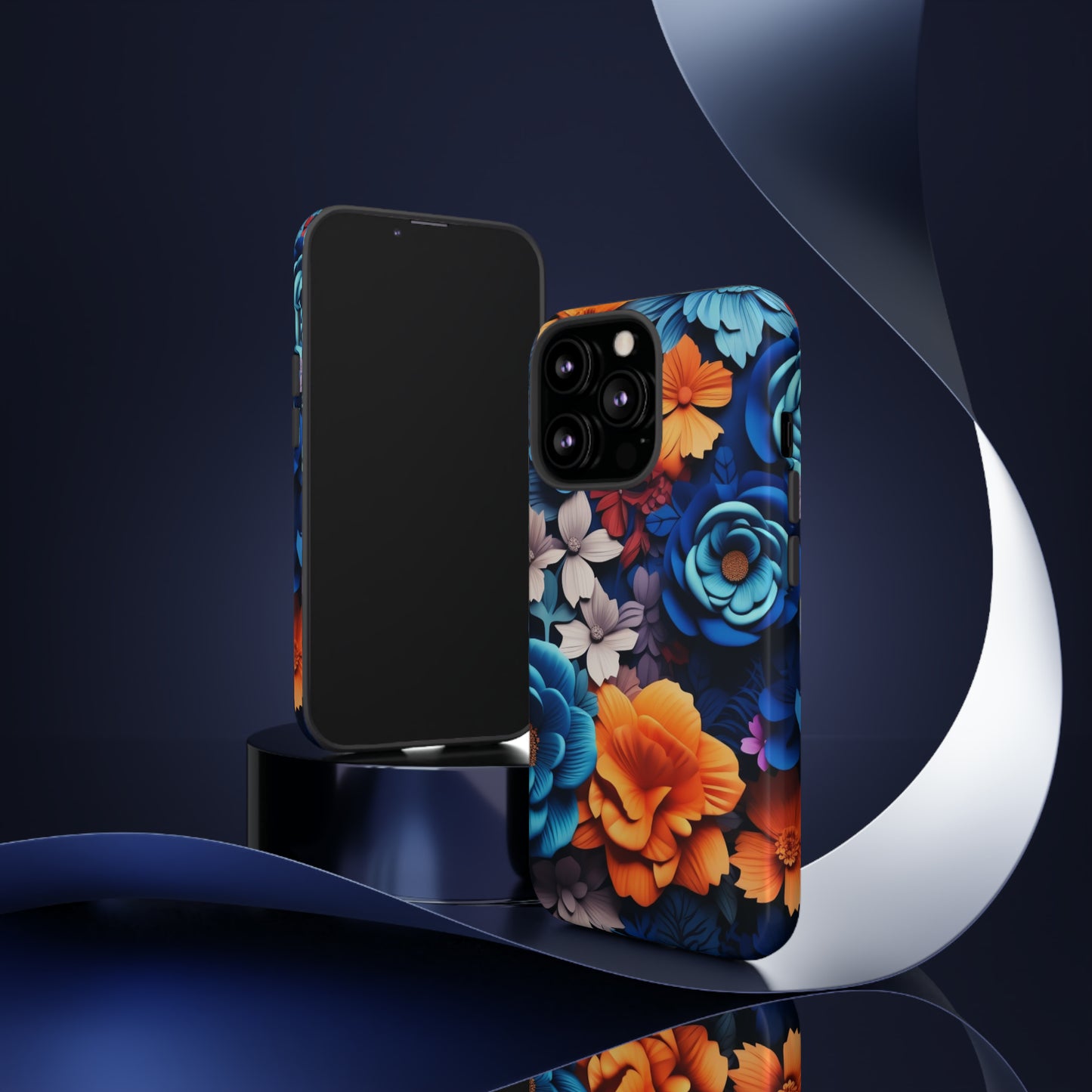 Blue Floral phone case