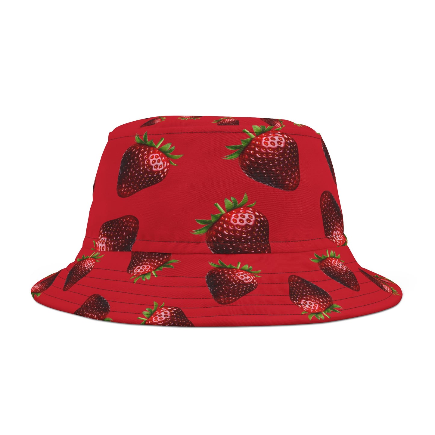 Red Strawberry Bucket Hat