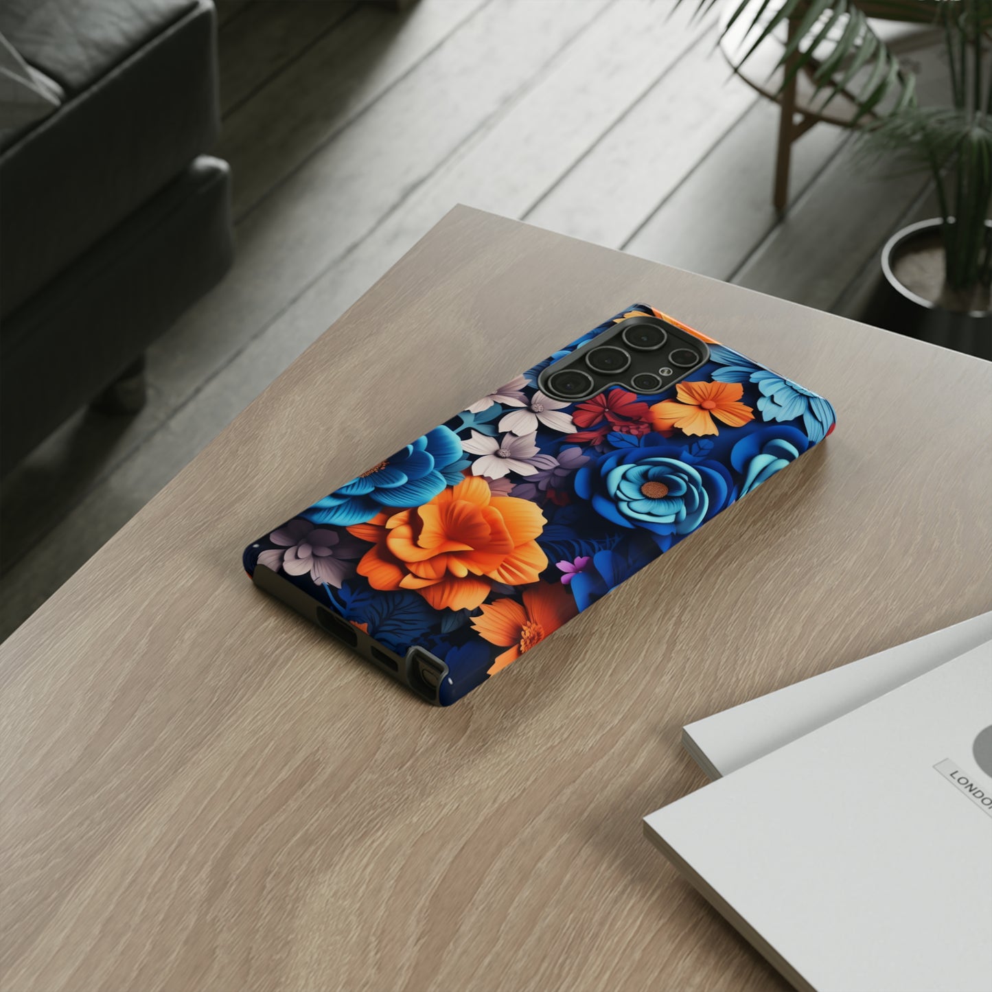 Blue Floral phone case