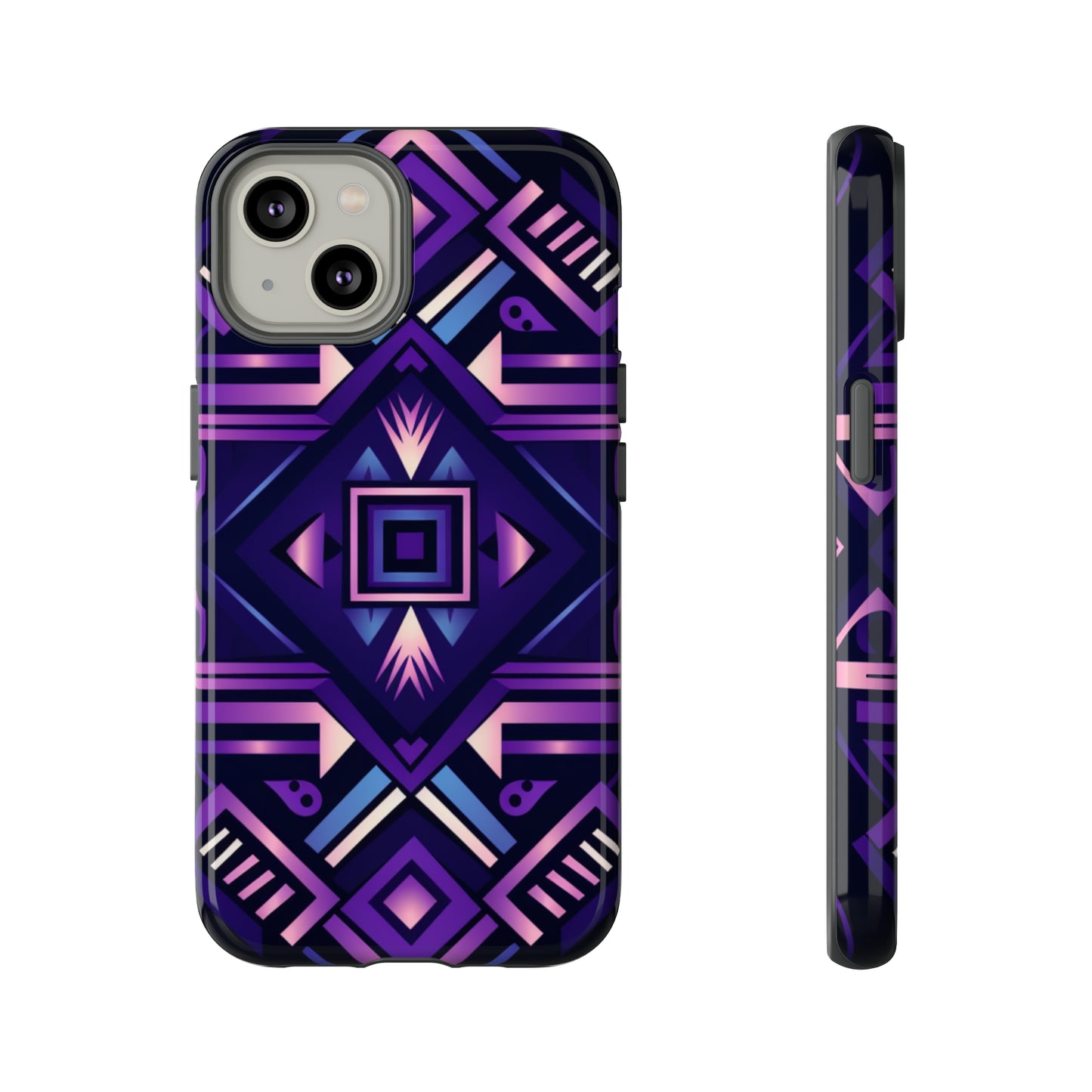 Purple Geometric Phone Case