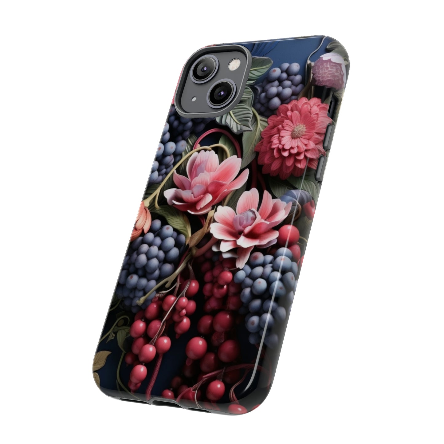 Berries and Floral phone case