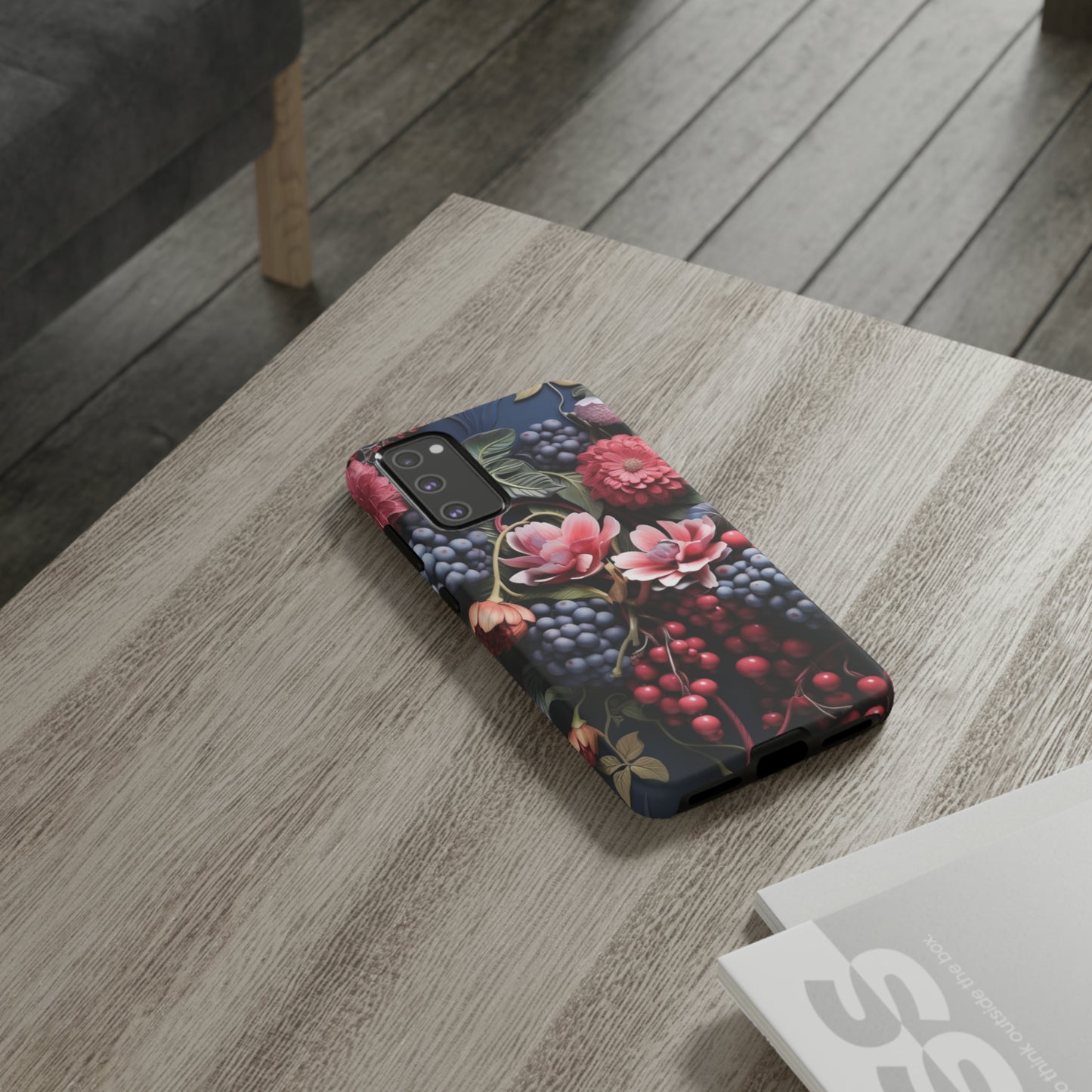 Berries and Floral phone case