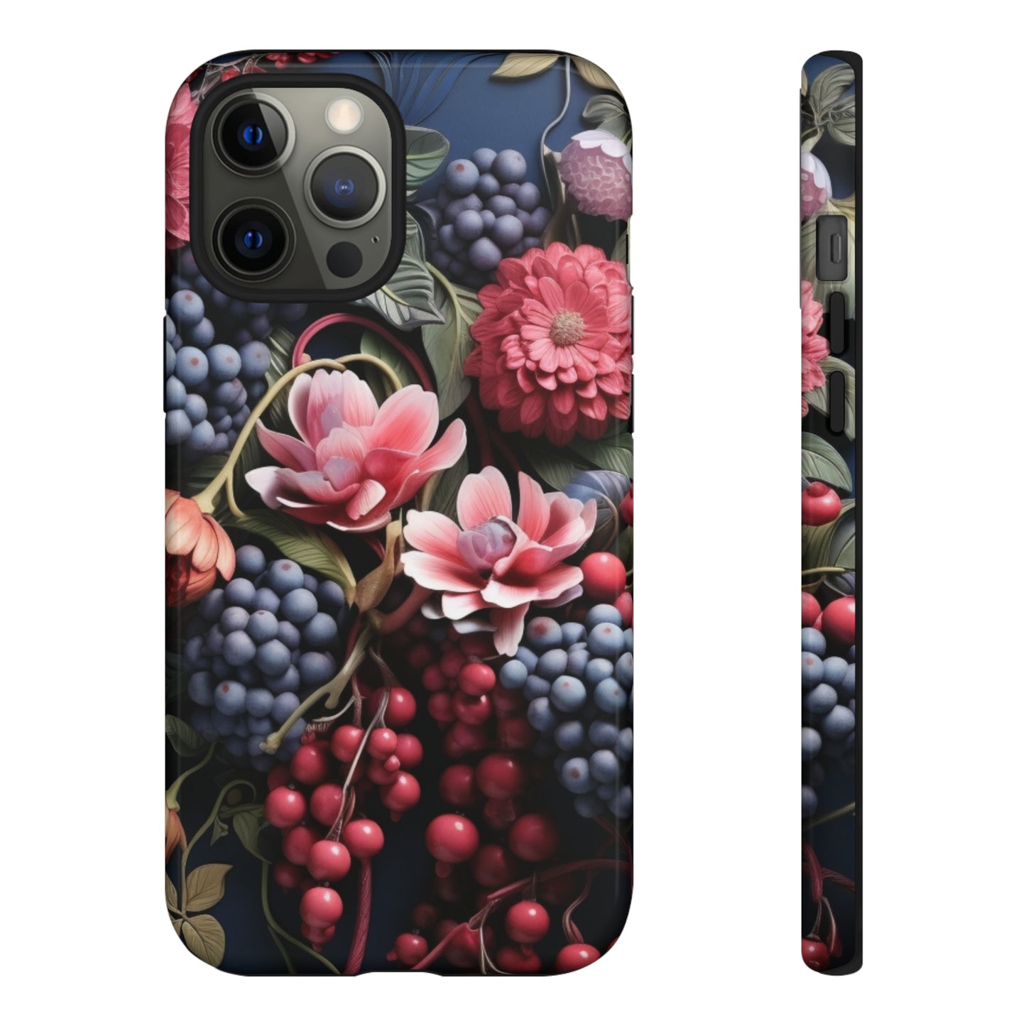 Berries and Floral phone case