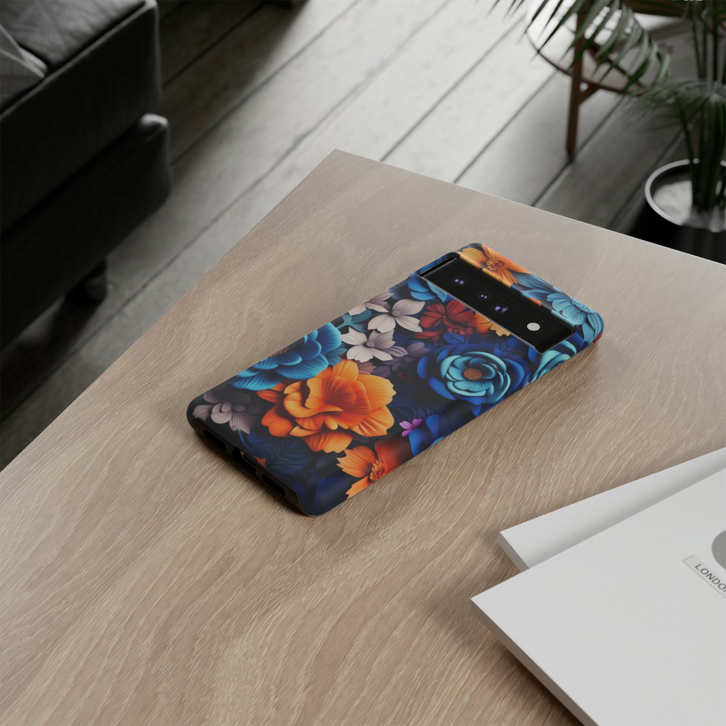 Blue Floral phone case