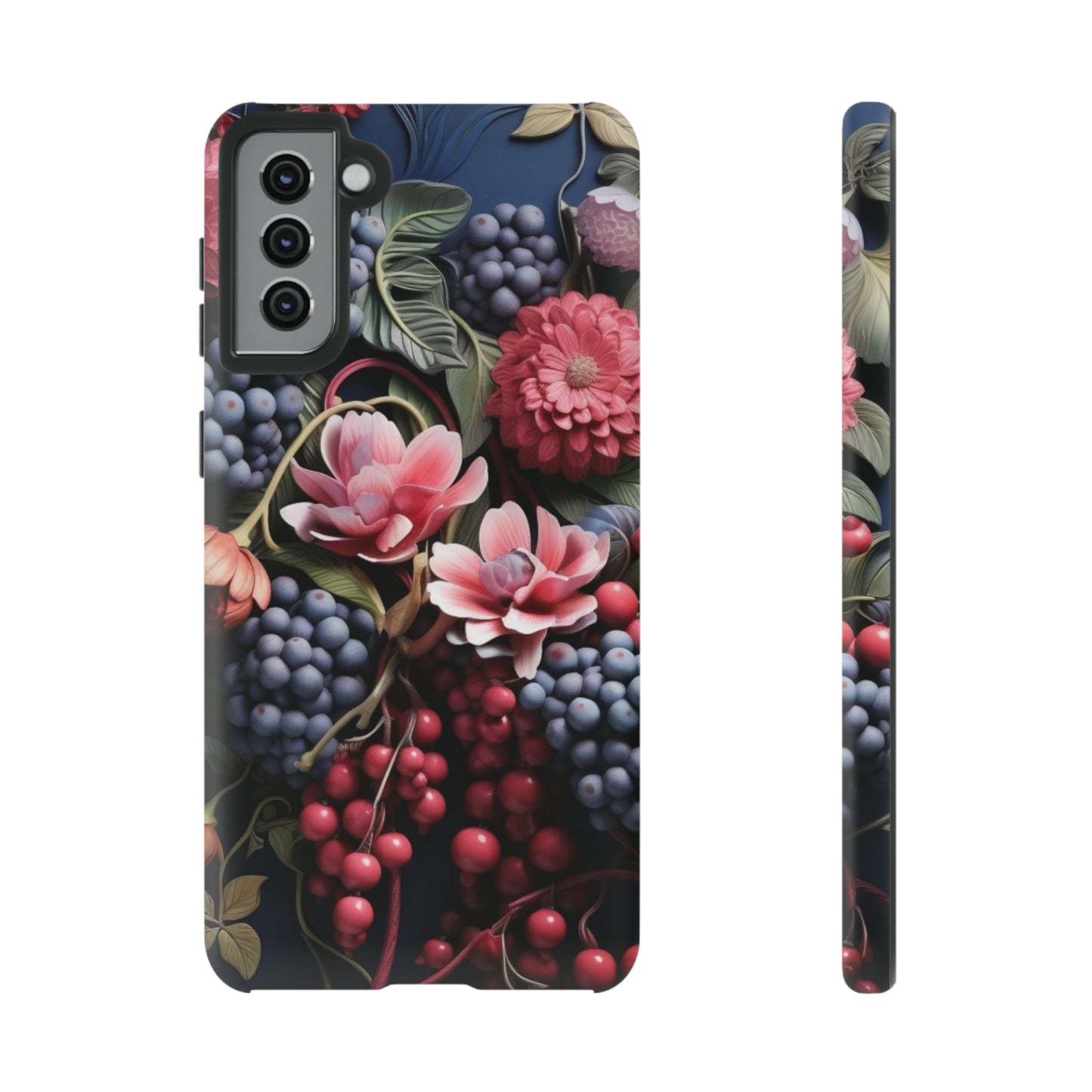 Berries and Floral phone case