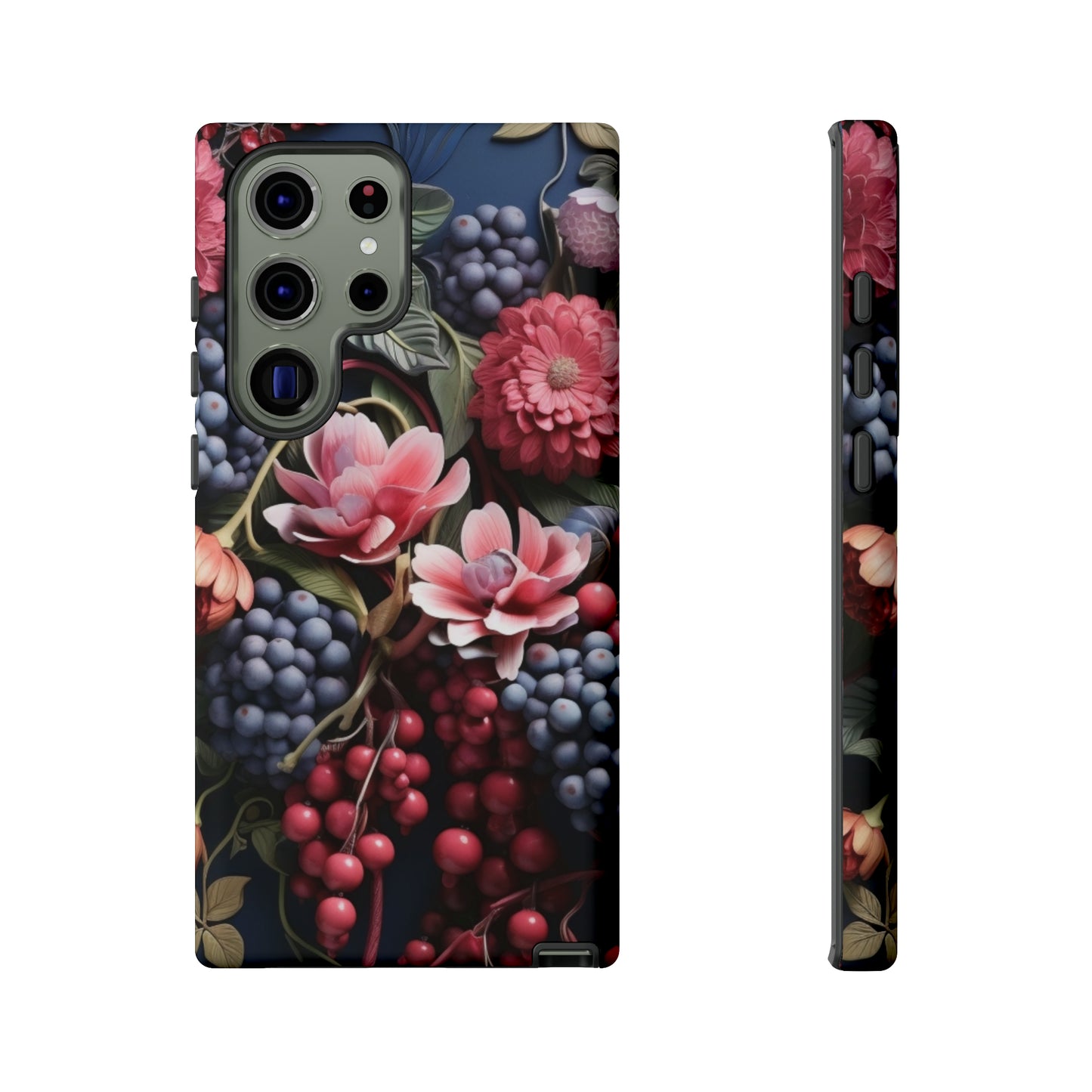 Berries and Floral phone case