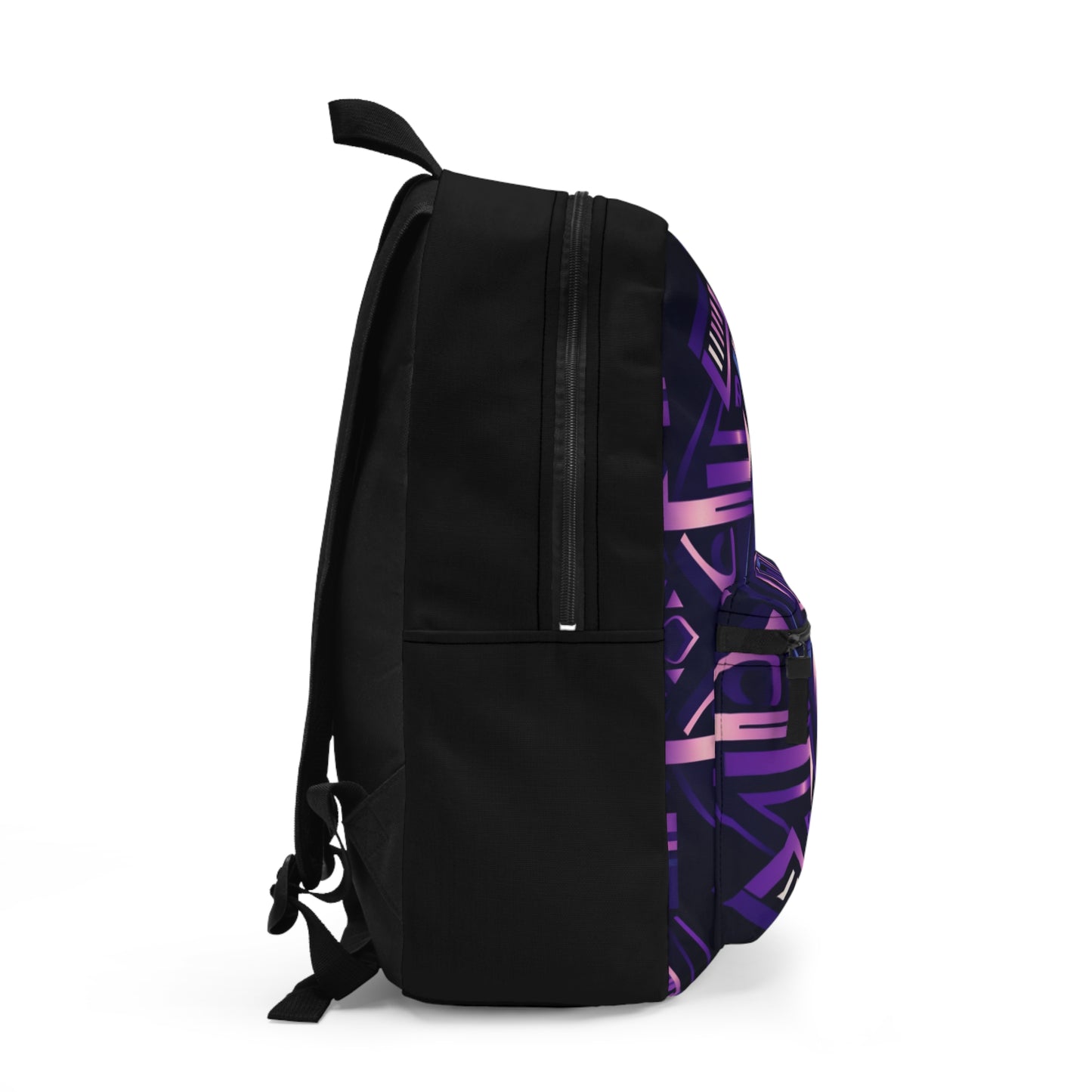 Purple Geometric Backpack