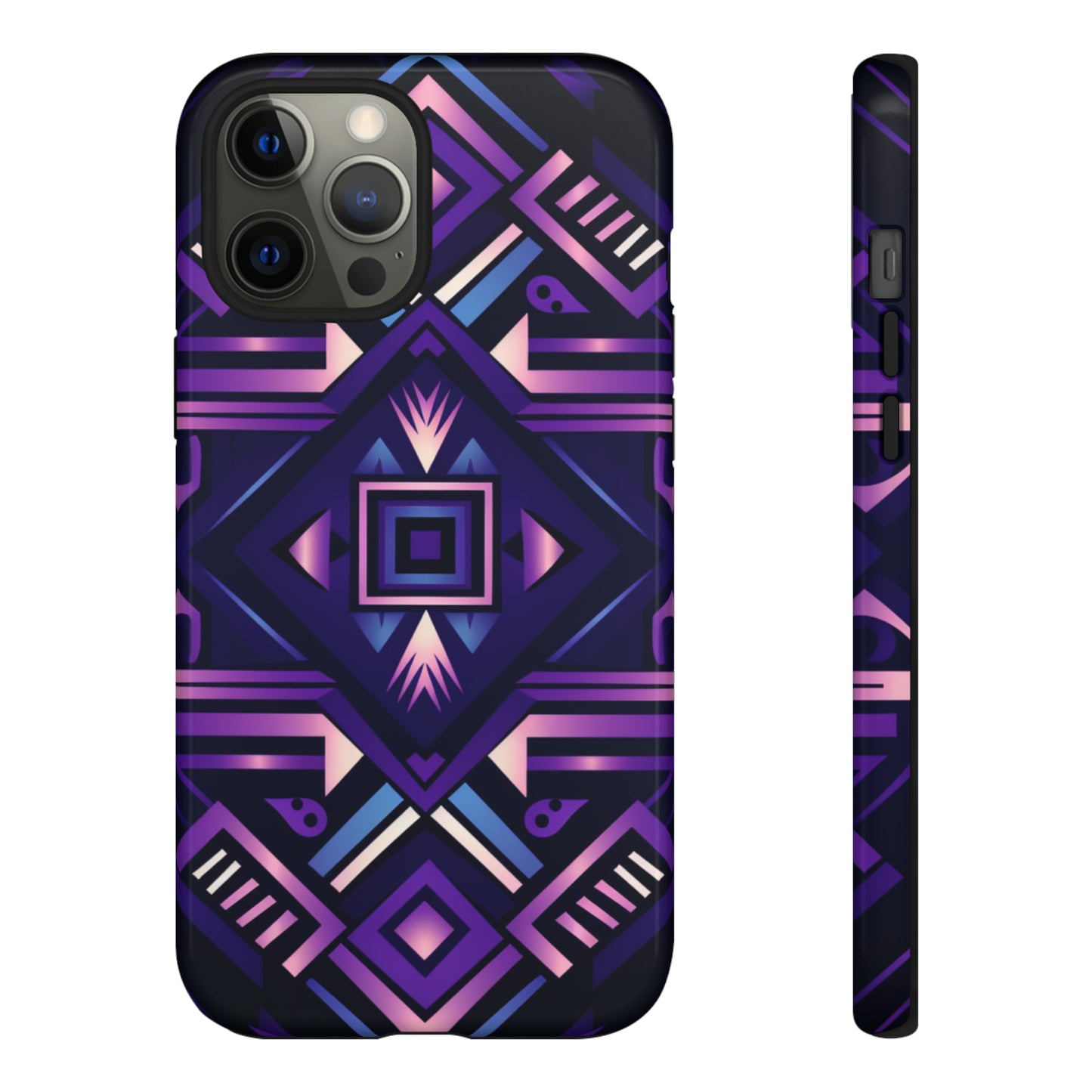 Purple Geometric Phone Case