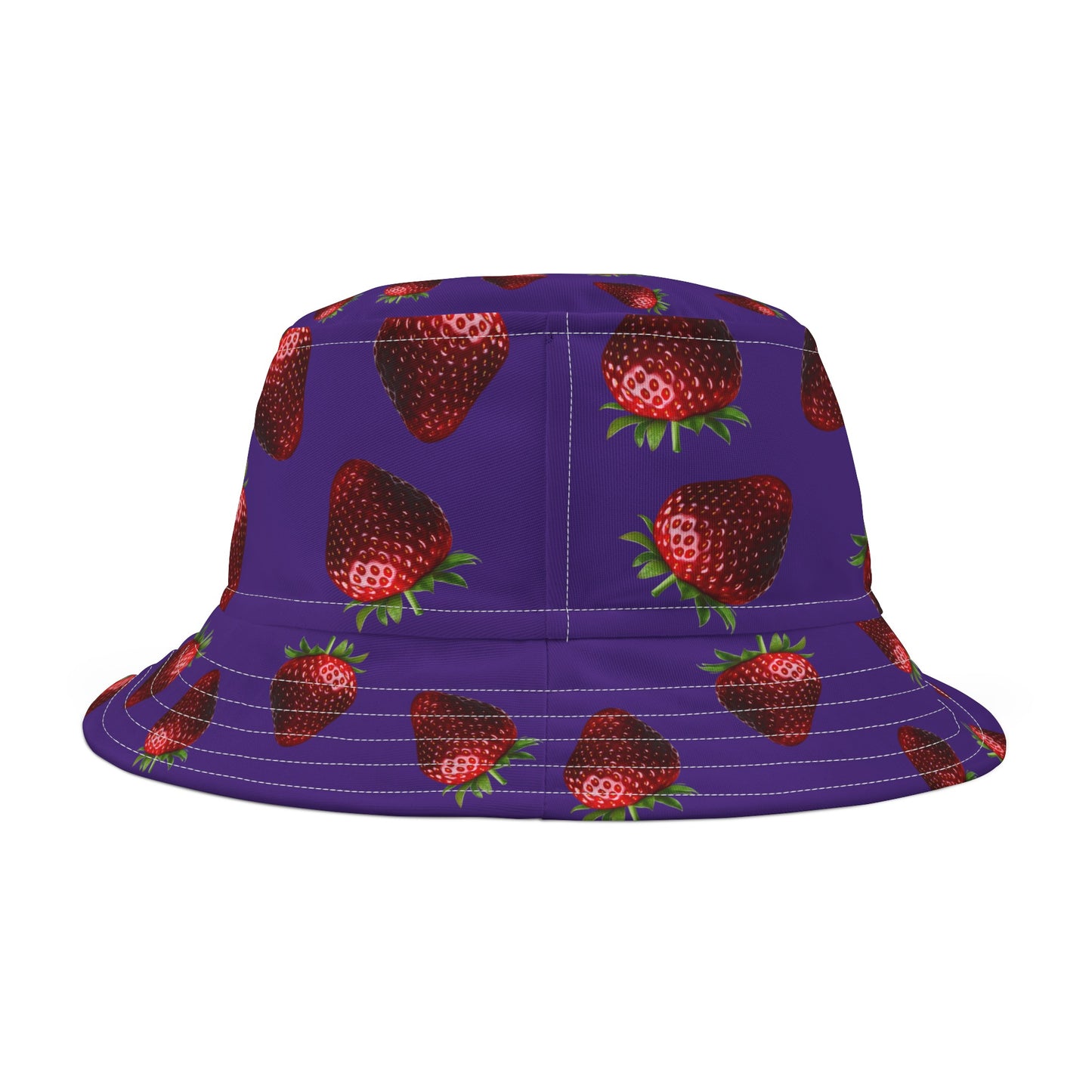 Purple Strawberry Bucket Hat