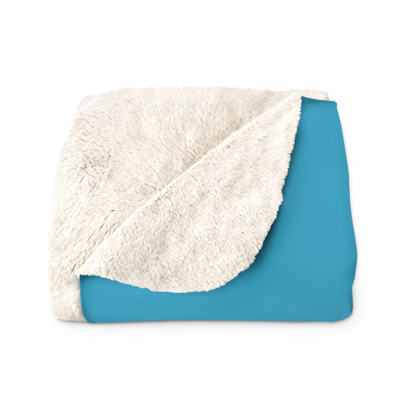 Turquoise Bear Sherpa Fleece Blanket