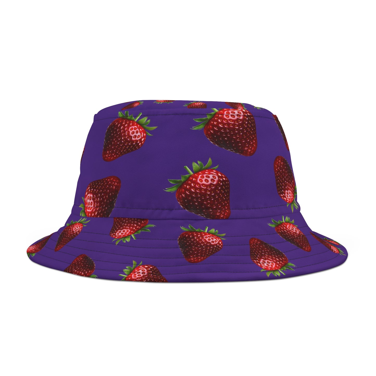 Purple Strawberry Bucket Hat