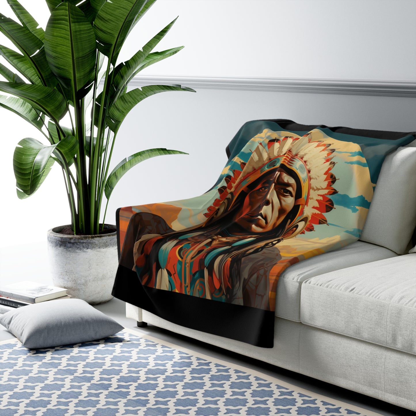 Warrior Sherpa Fleece Blanket