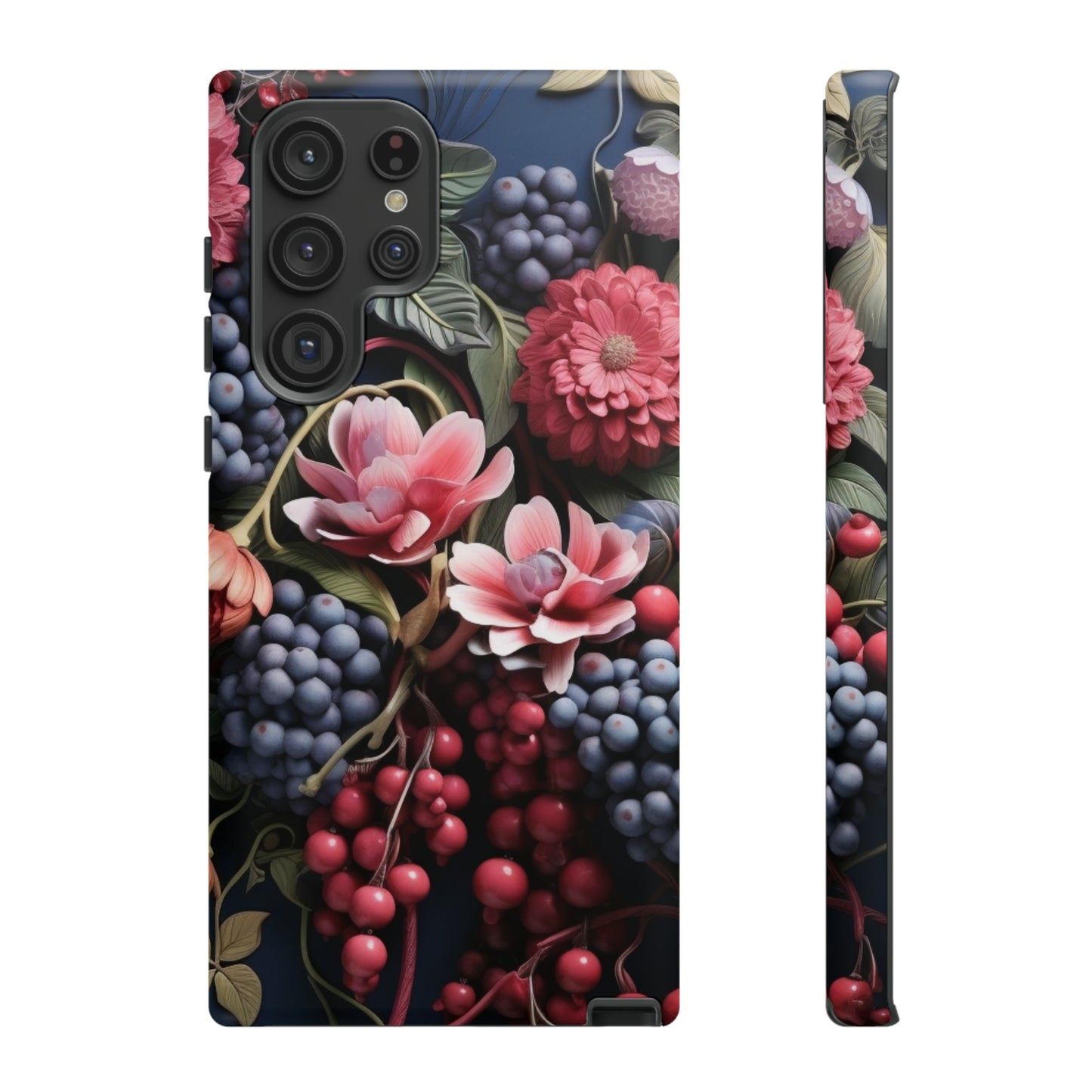 Berries and Floral phone case